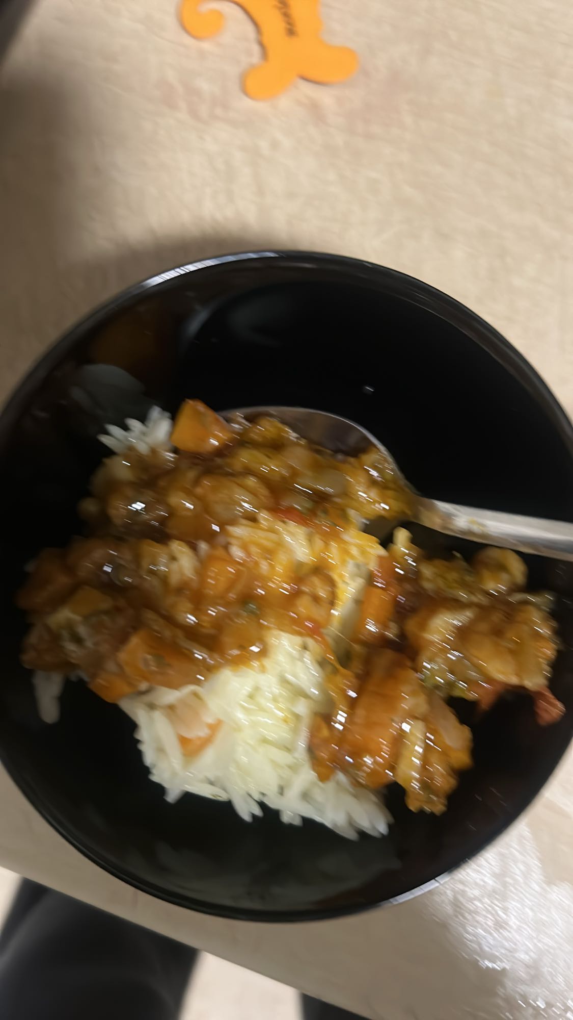 Rijst met groente curry