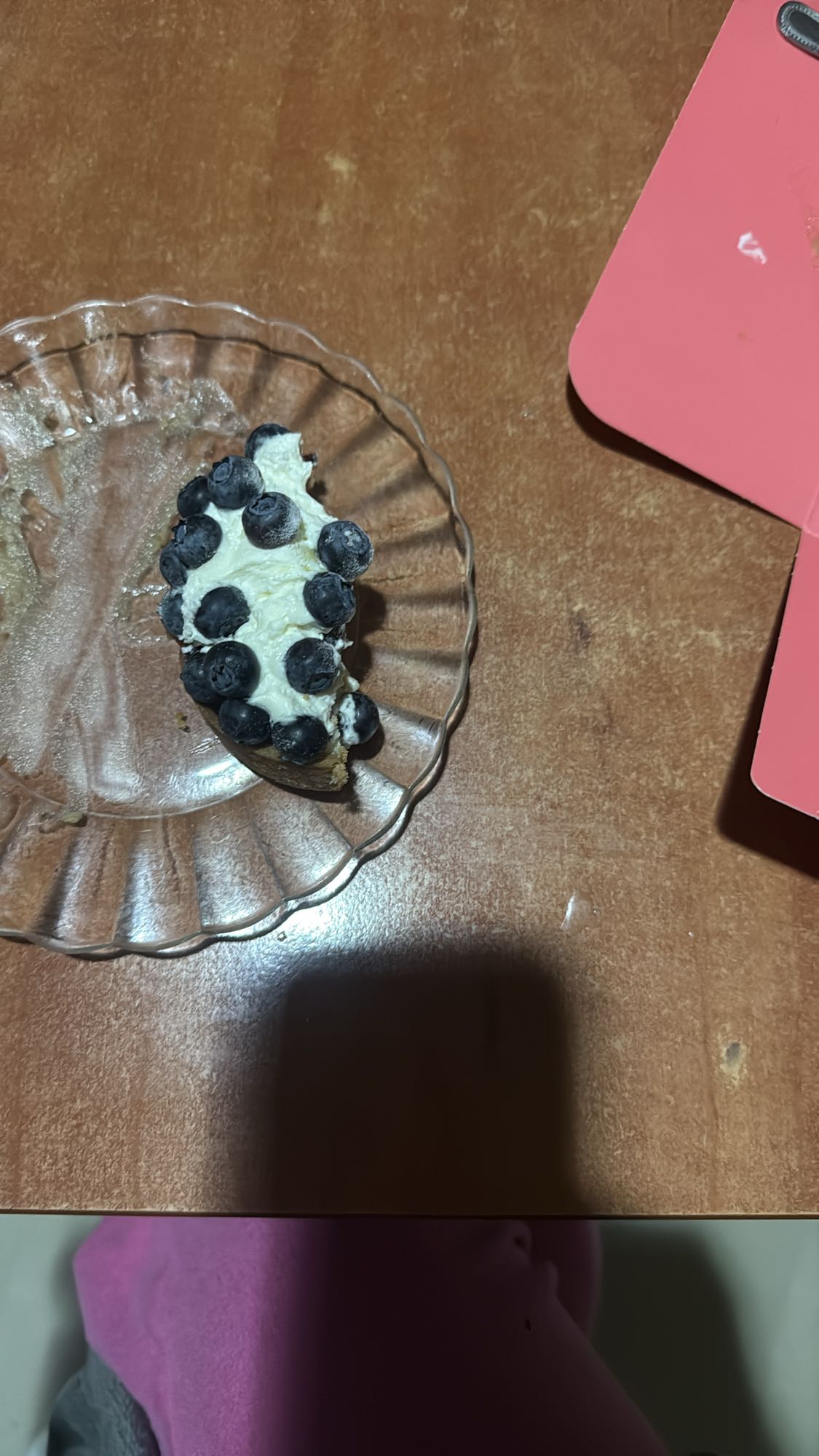 Blueberry cream toast