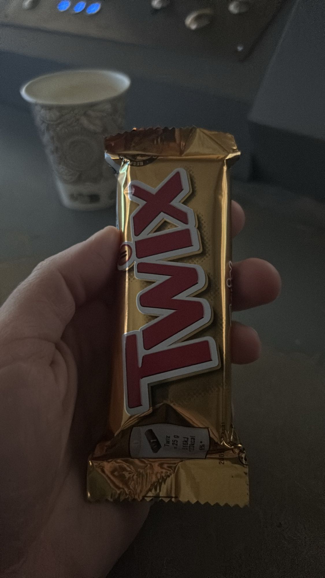 Barre Twix et café
