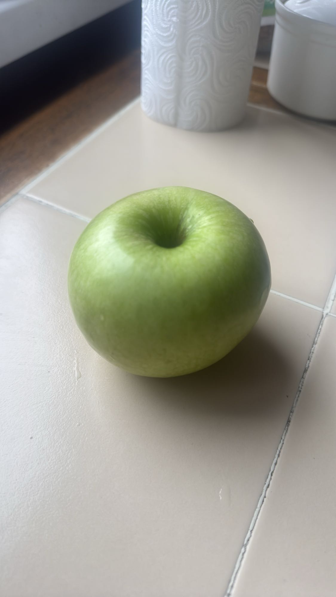 зелёное яблоко