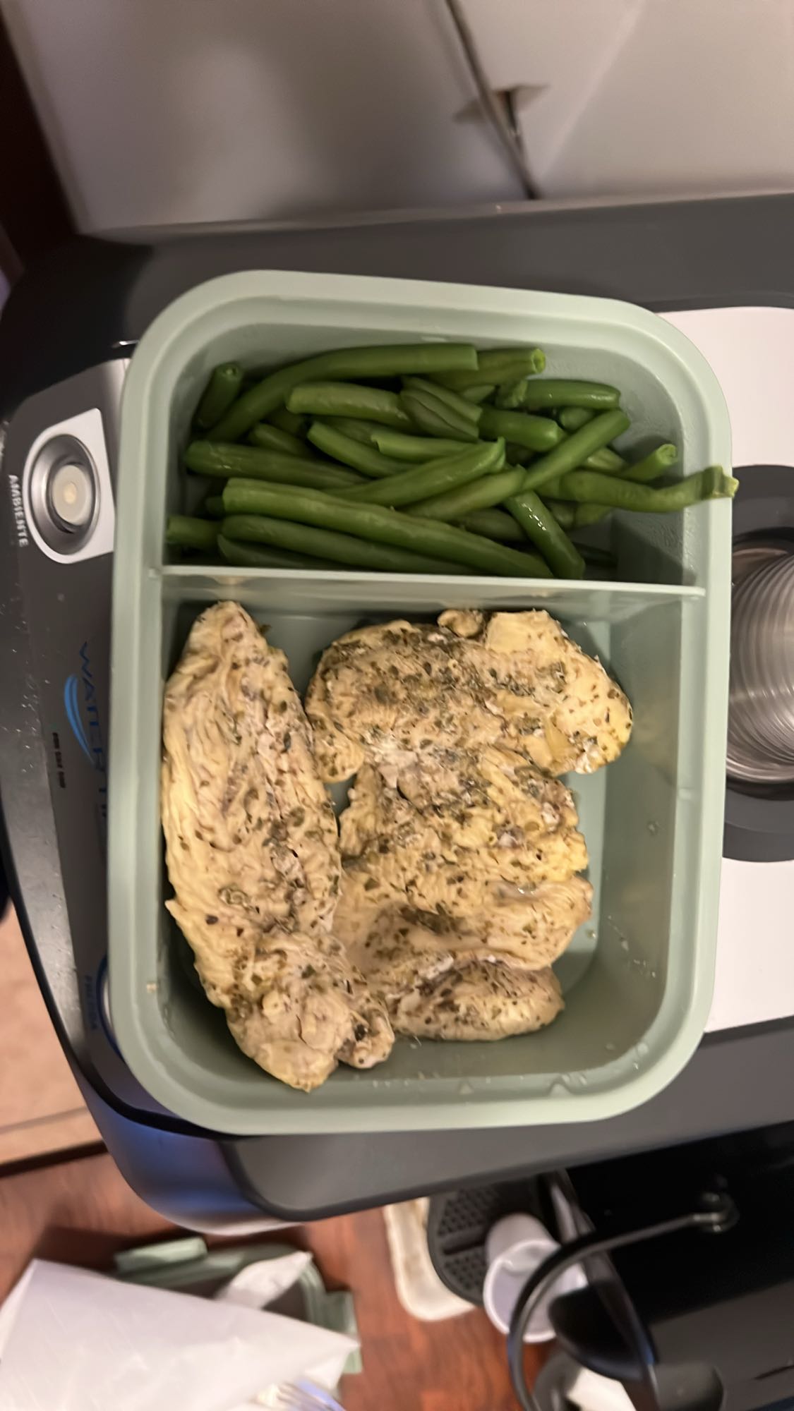 Tavuk ve yeşil fasulye