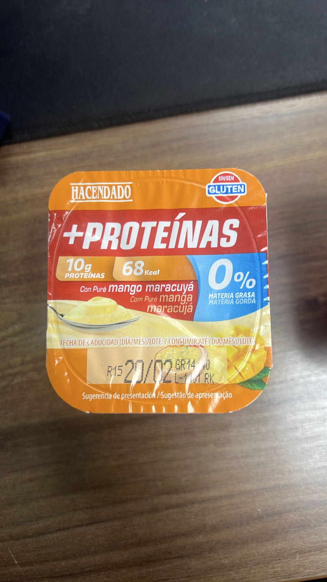 yogur mango maracuyá