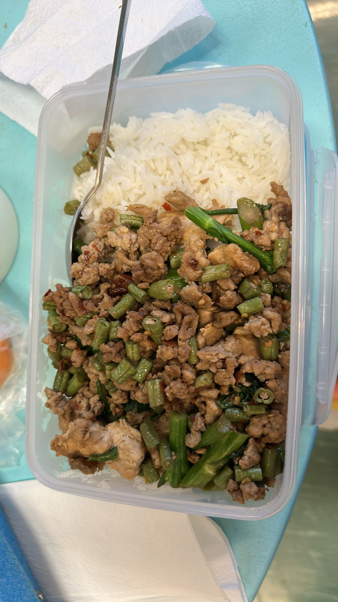 Stekt svinekjøtt med ris