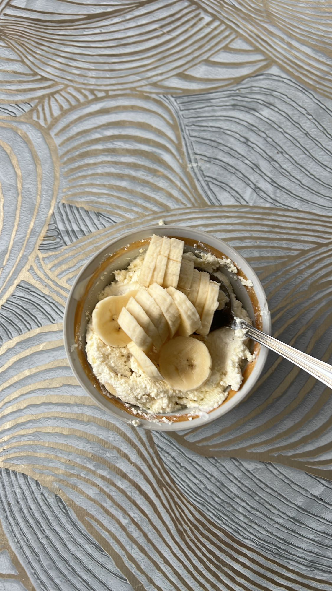 Творог с бананом