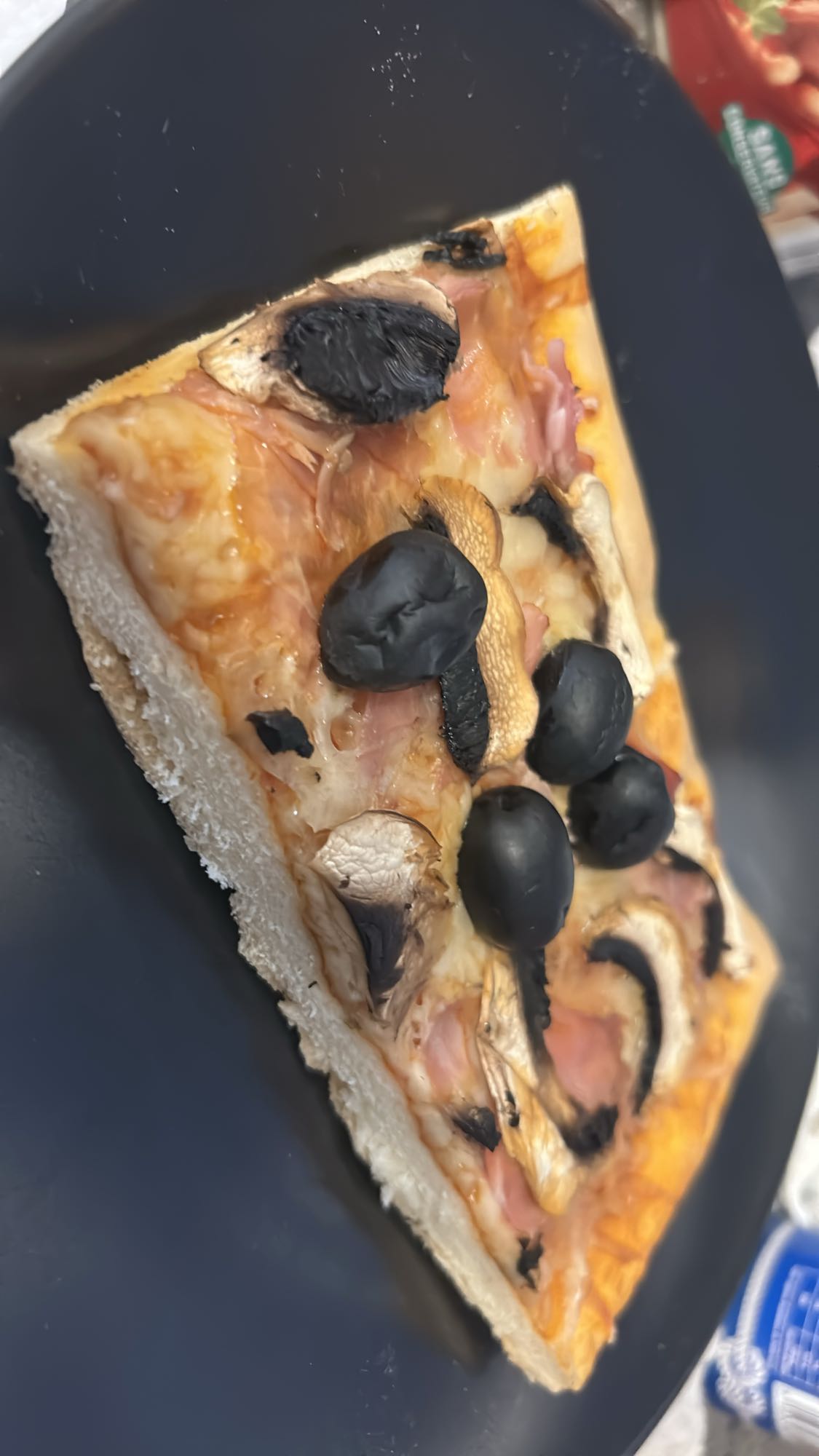 Part de pizza jambon champignons