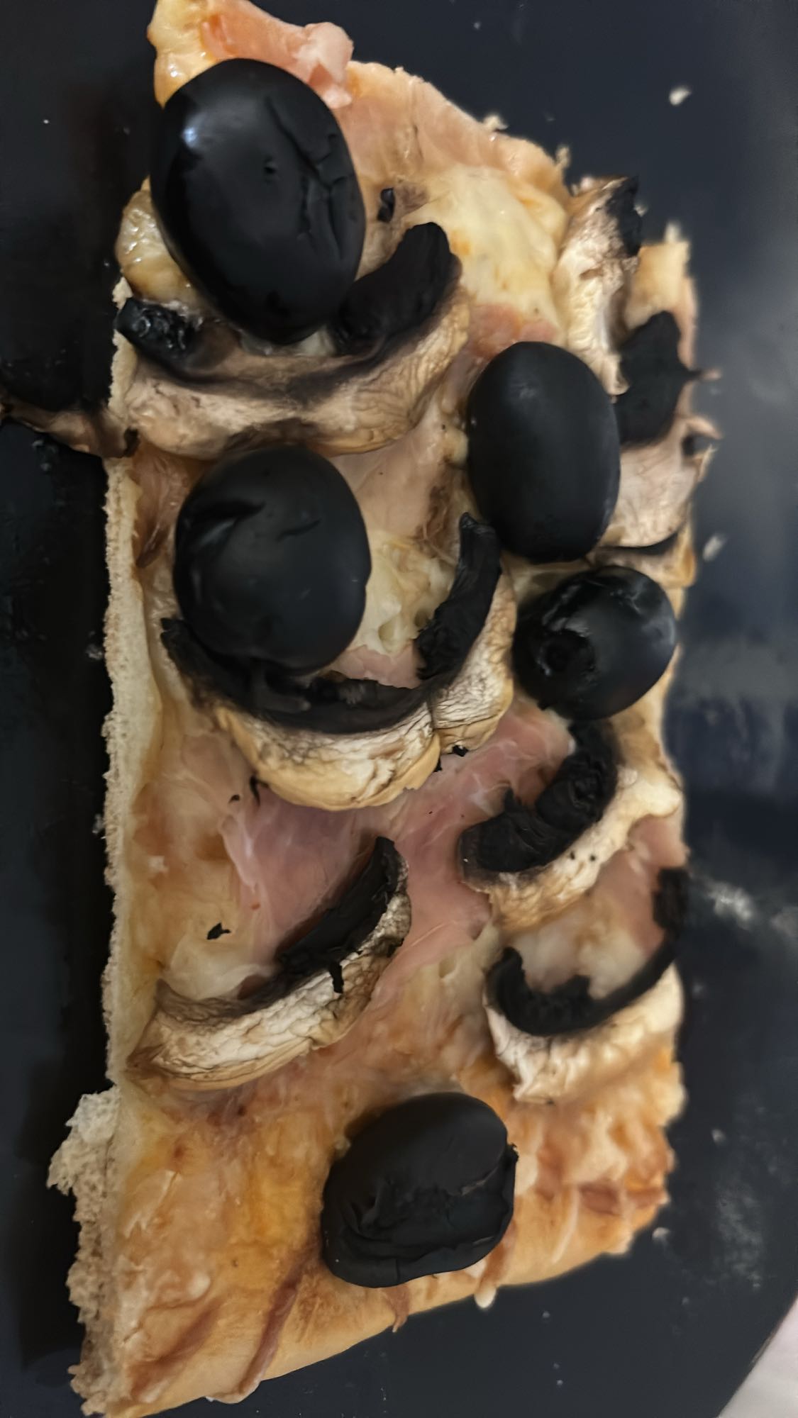 Pizza jambon champignons olives