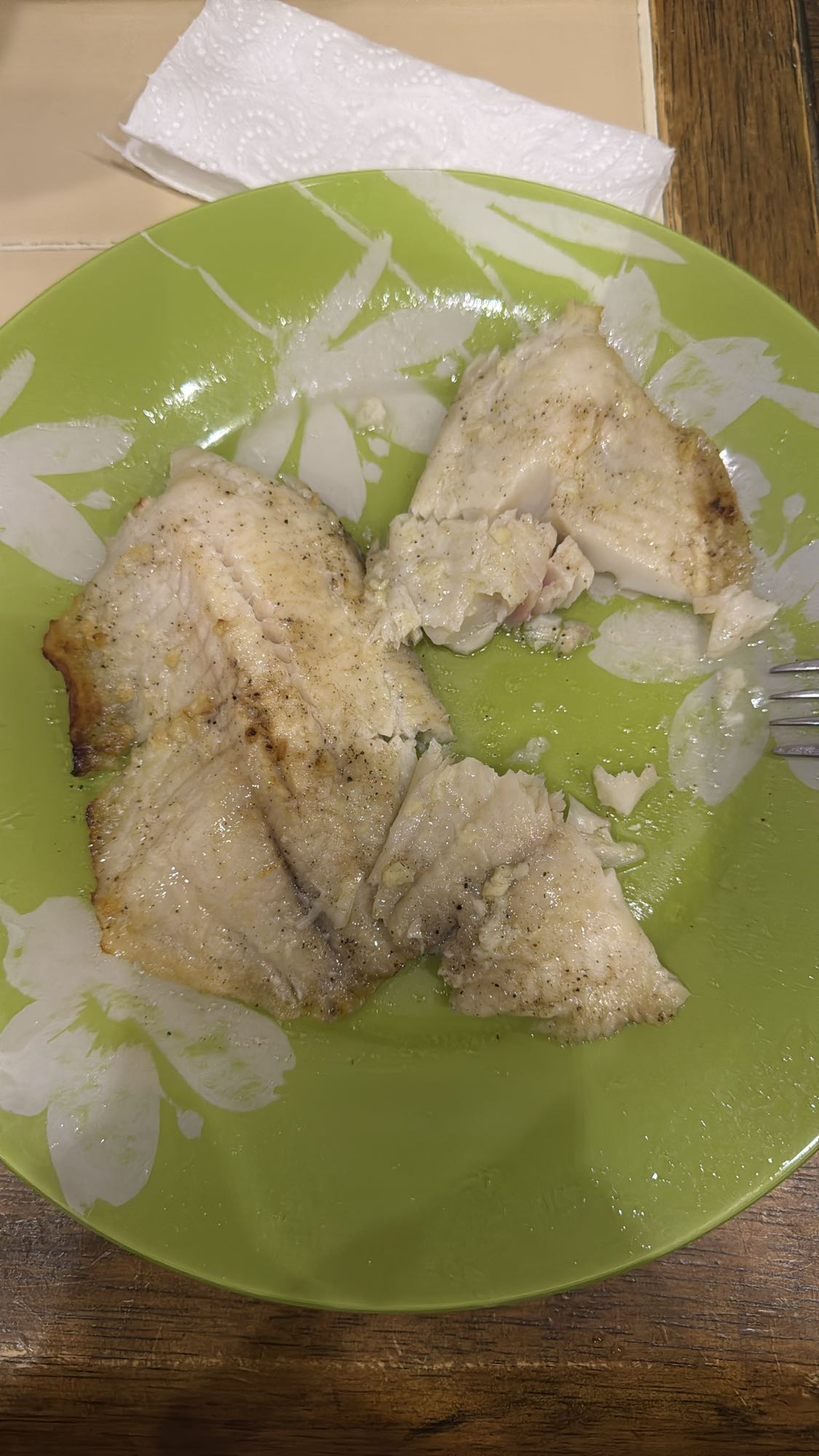 жареное филе рыбы