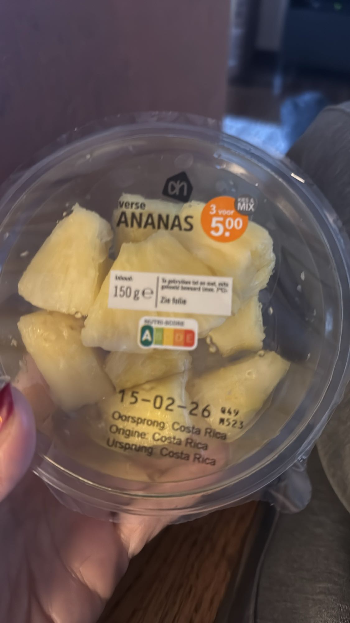 verse ananas stukjes