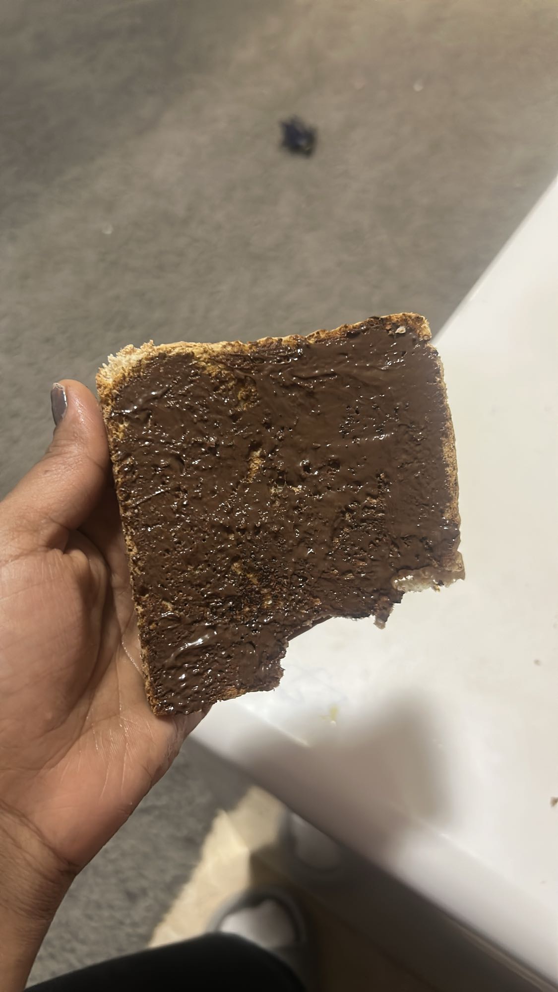 Brood met chocopasta