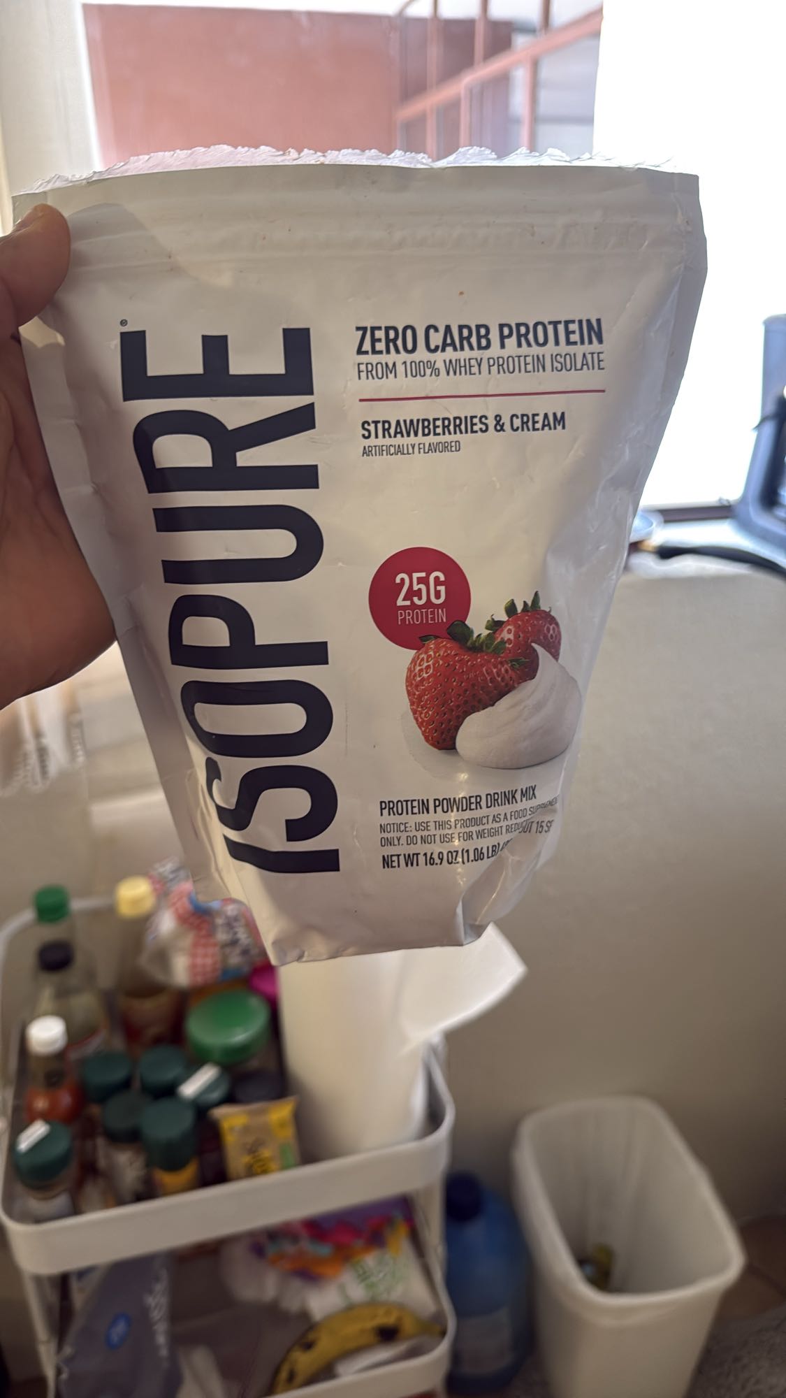 Proteína fresa y crema