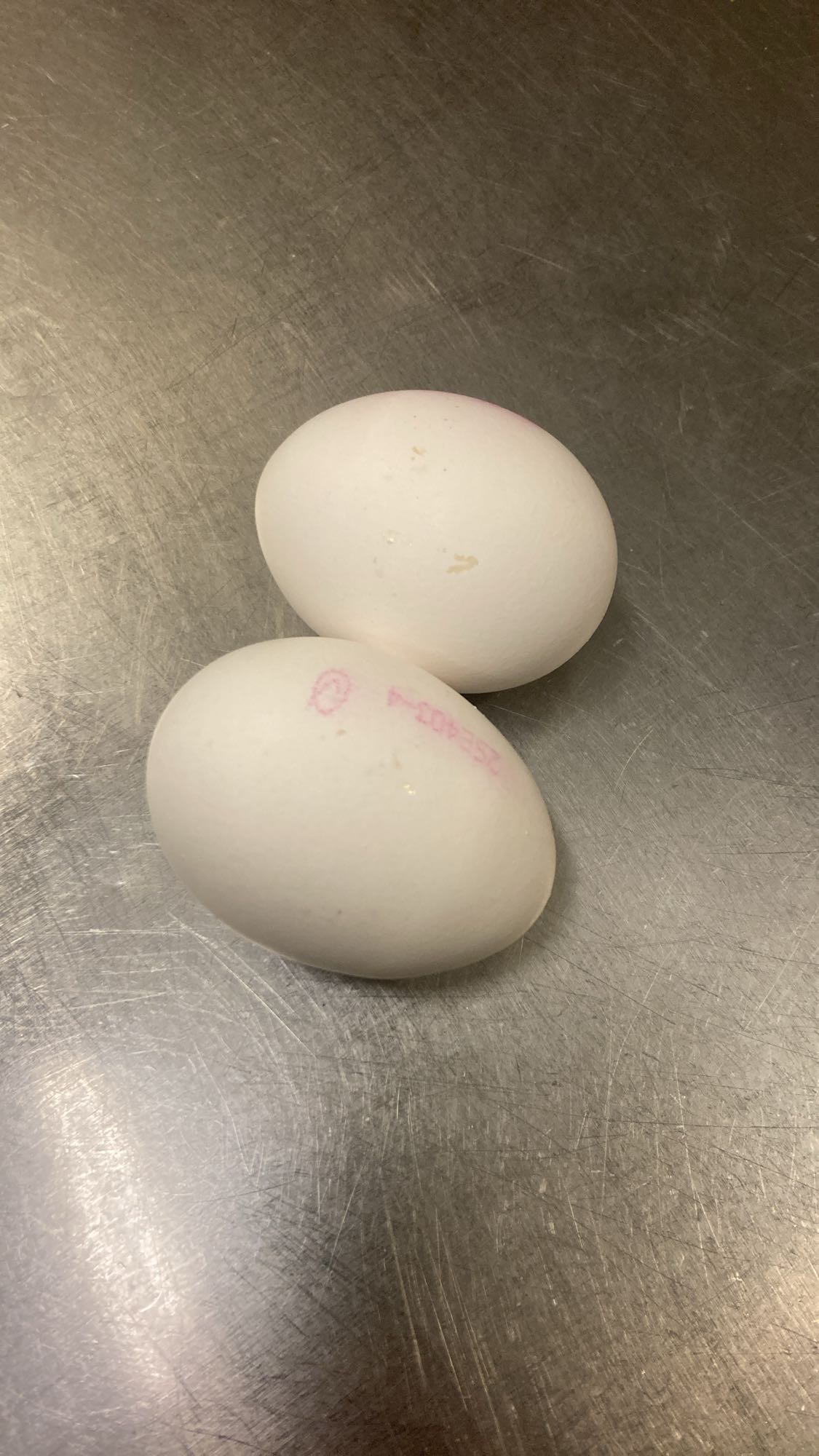 Två kokta ägg
