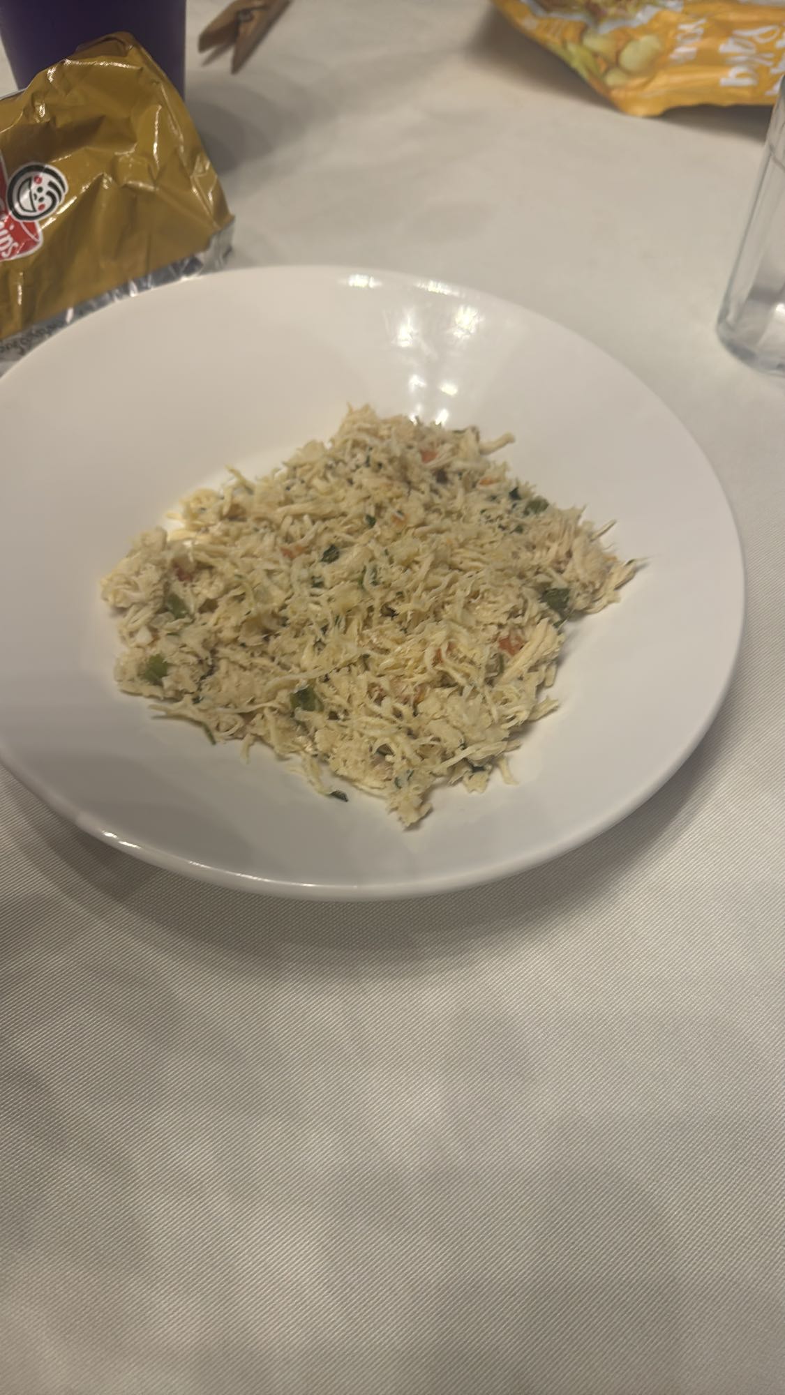 Frango desfiado simples