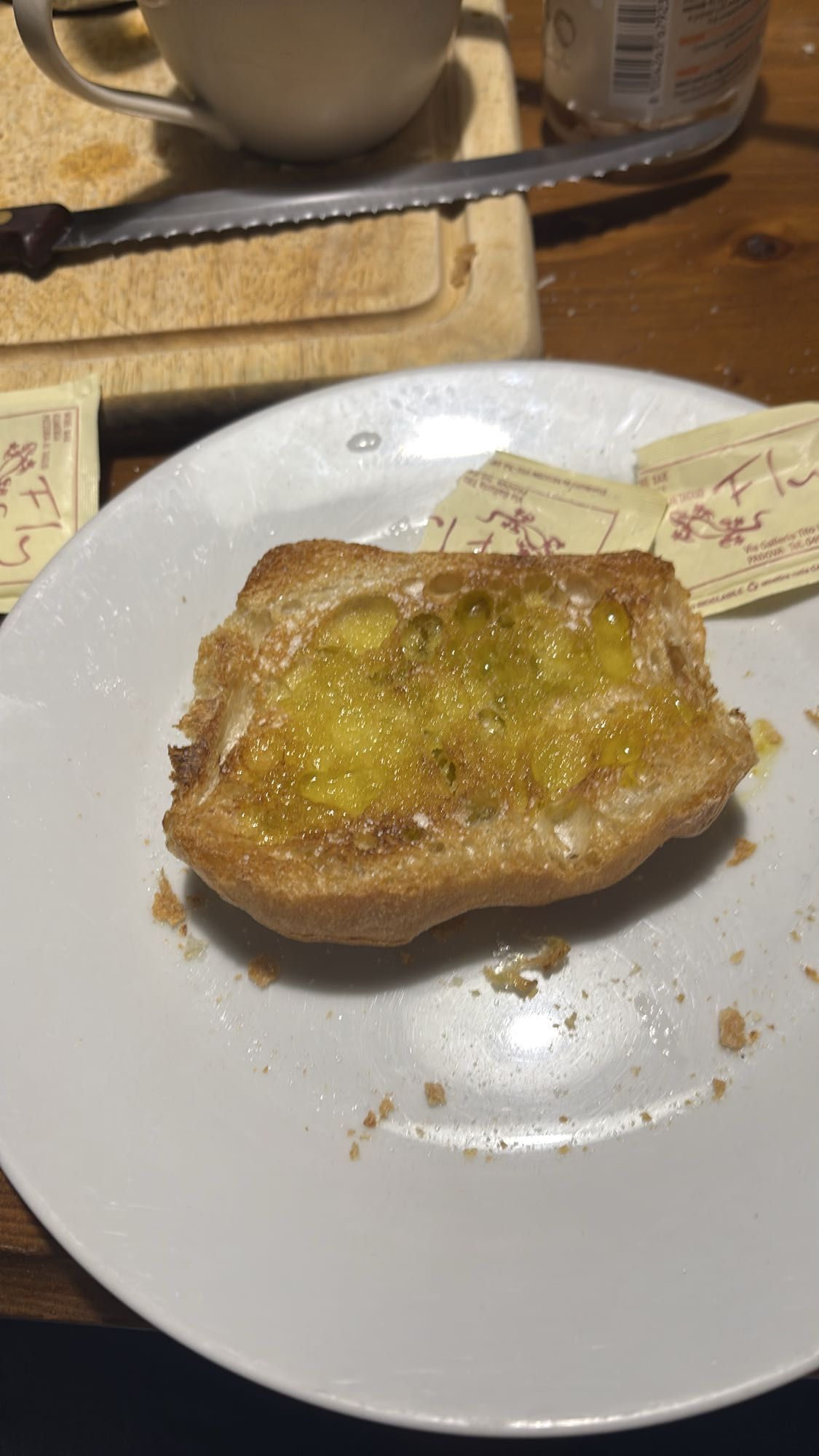 Pan con aceite y azúcar