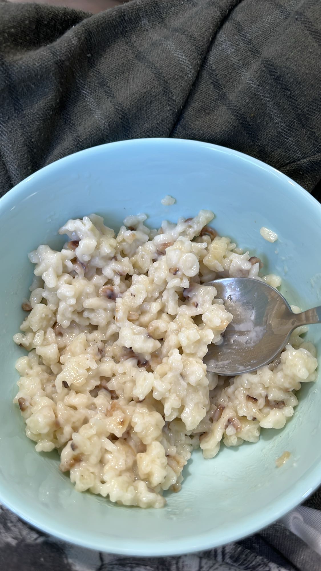 Creamy rice pudding