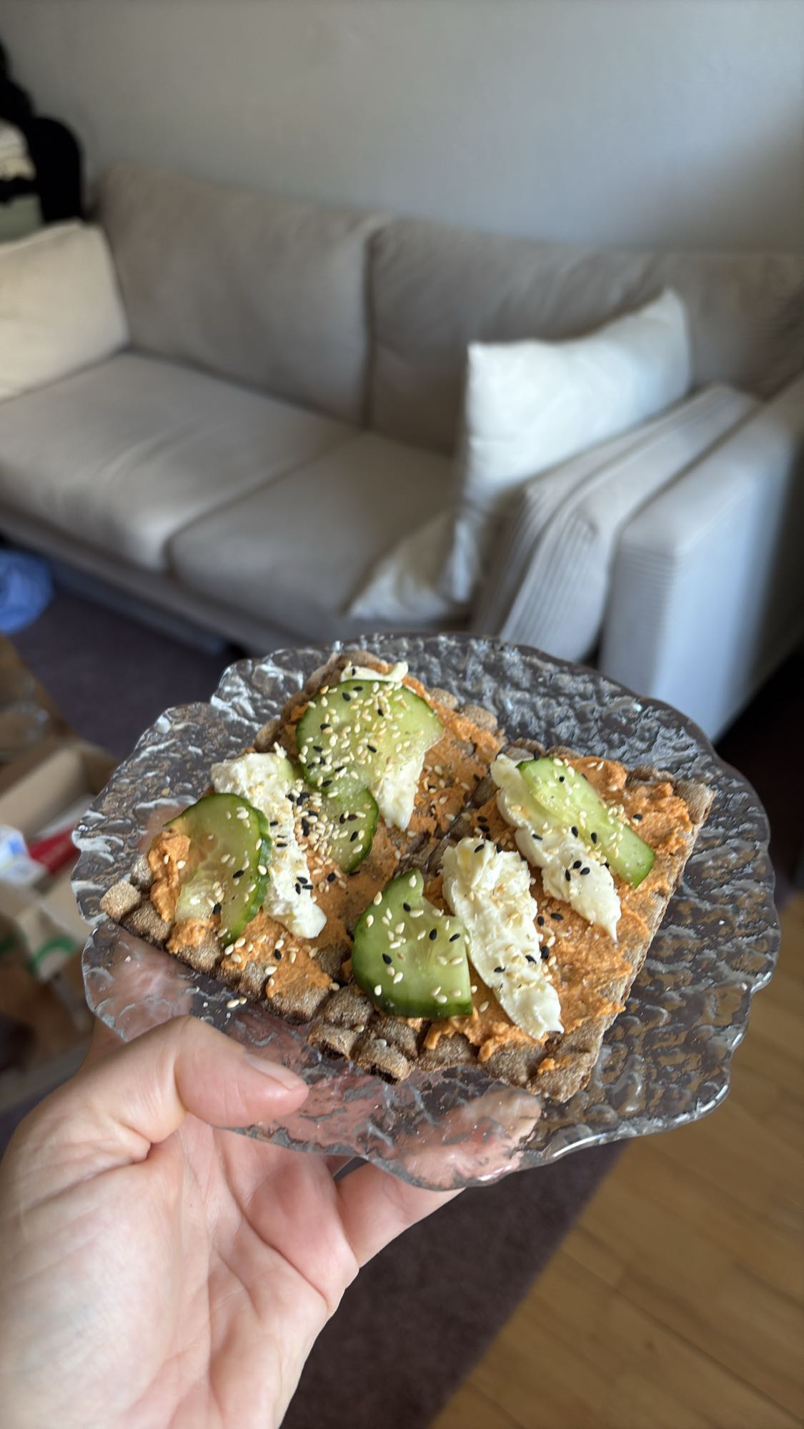 Knäckebröd med pålägg