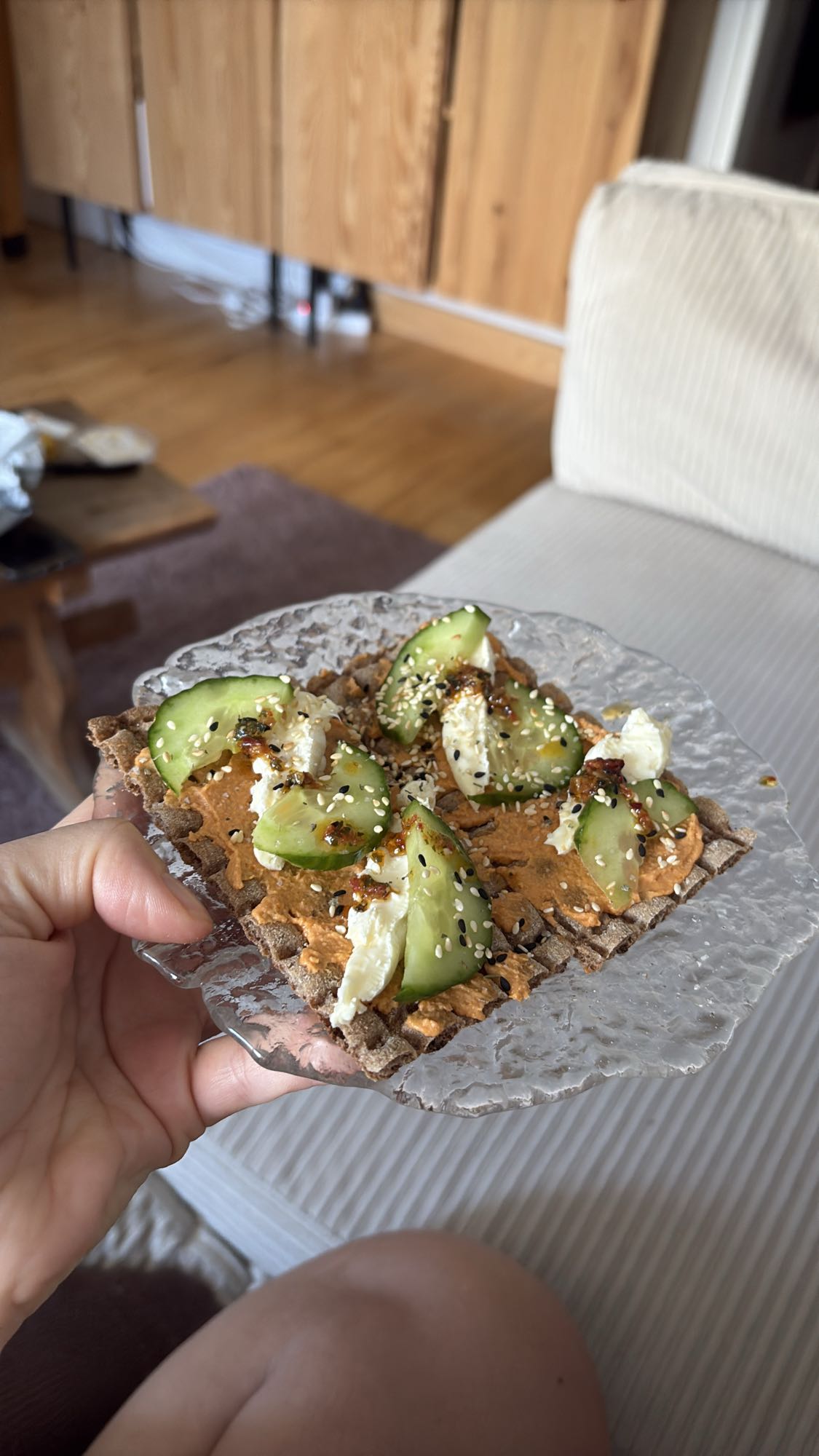 Knäckebröd med pålägg