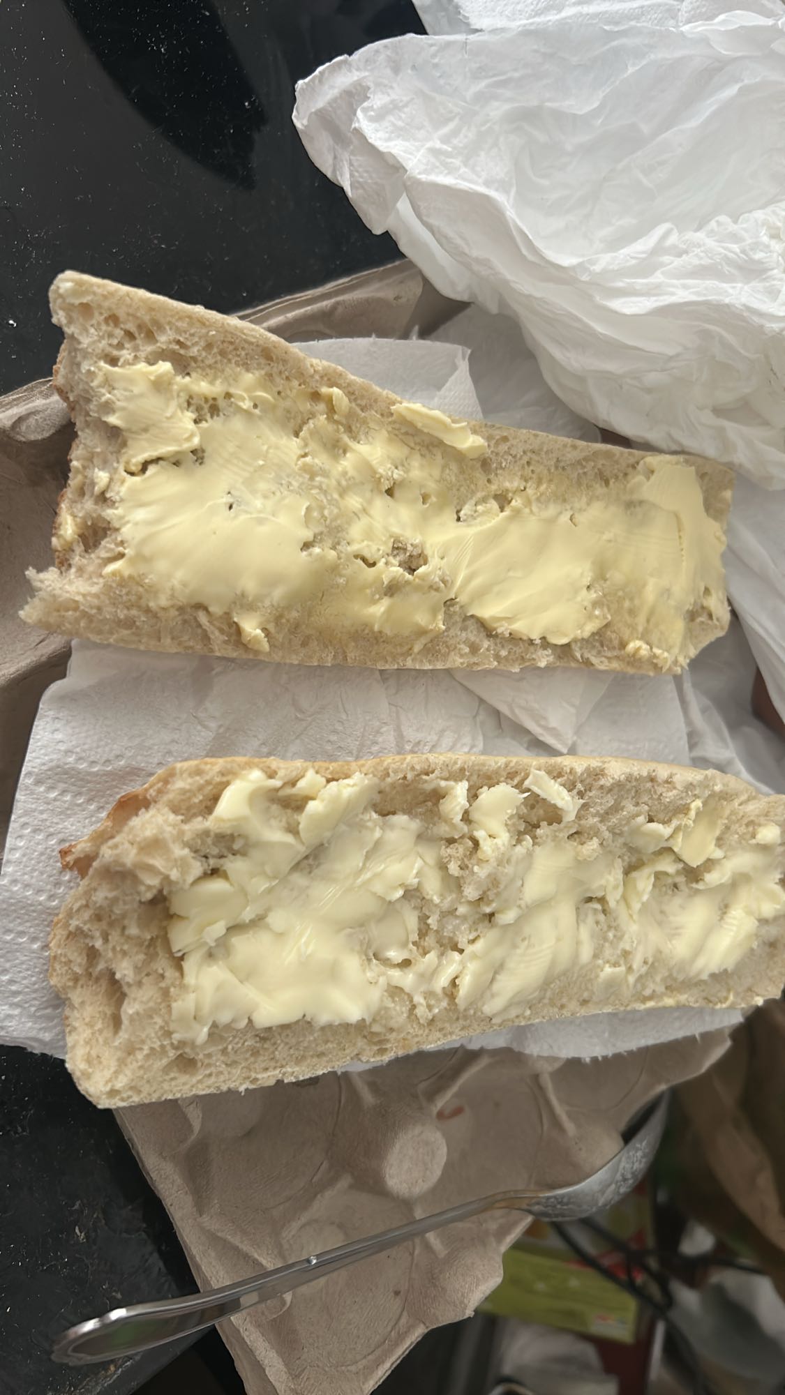 Baguette au beurre