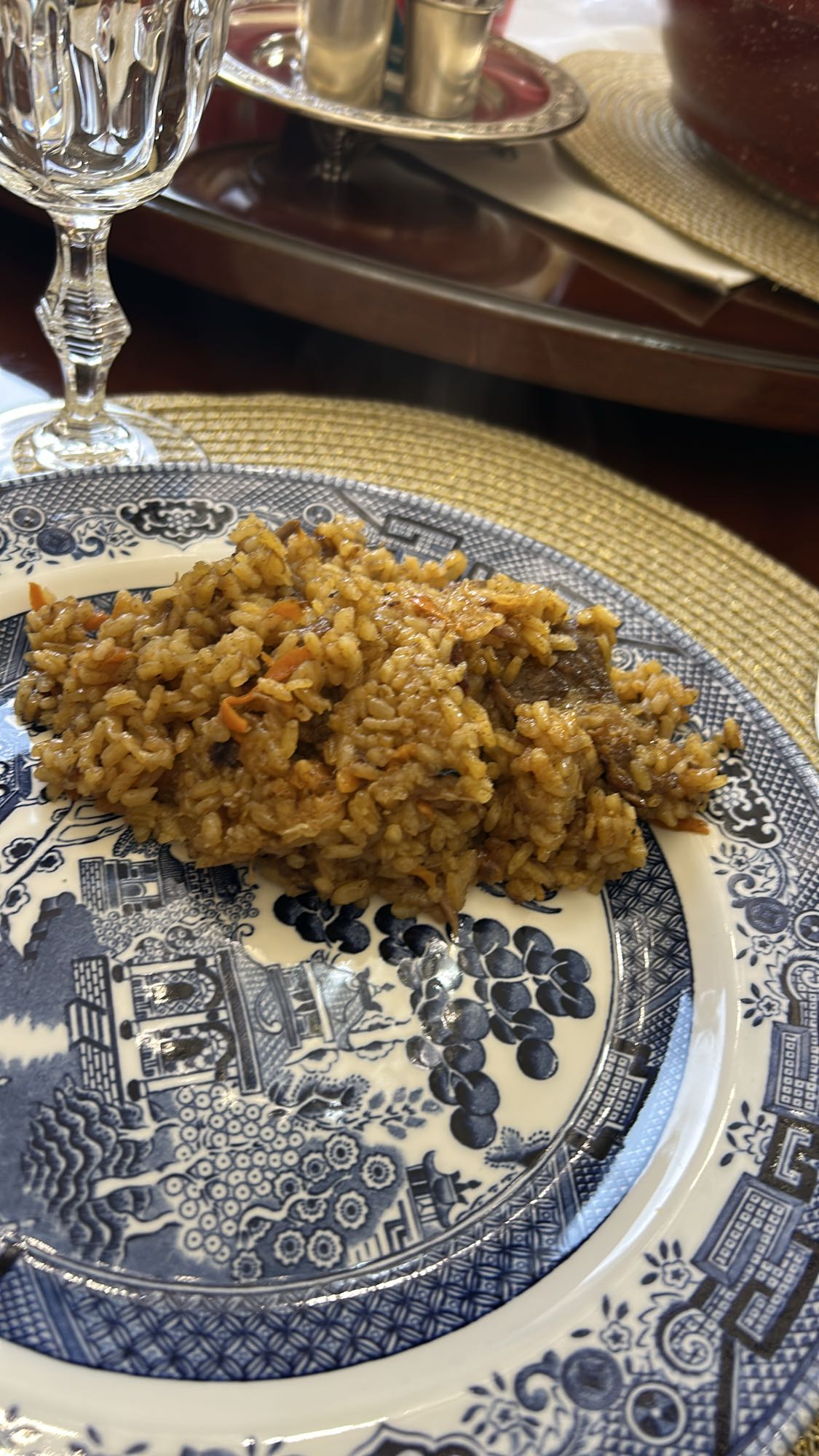 плов с говядиной