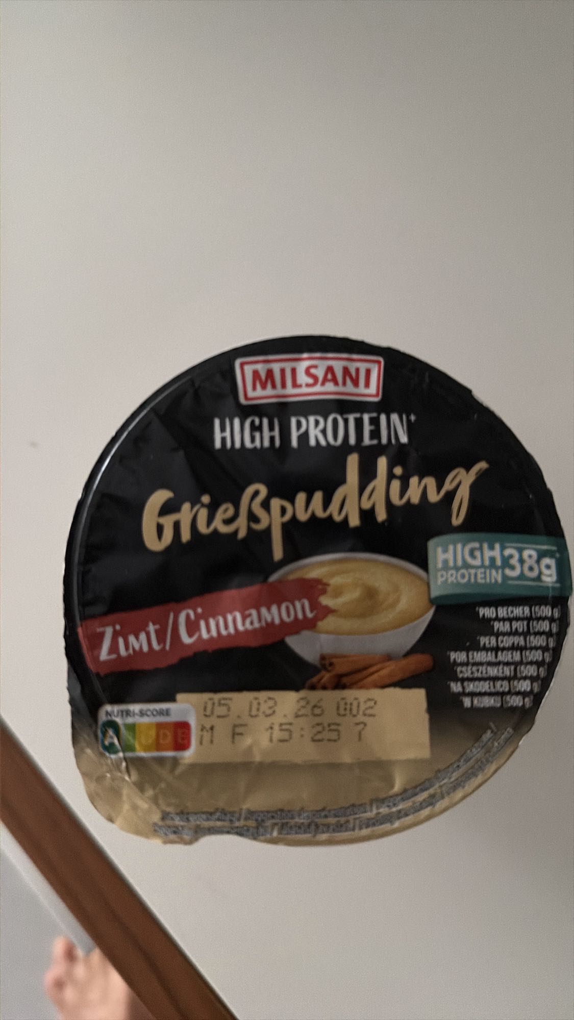 Grießpudding Zimt High Protein