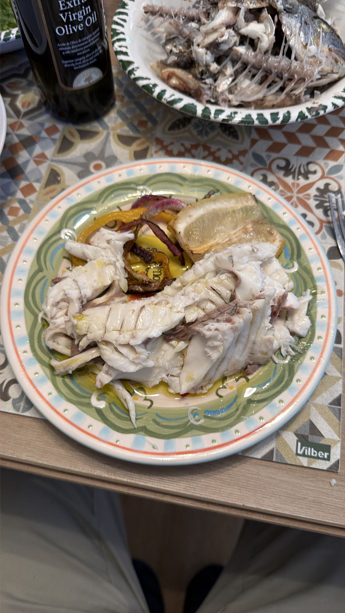 Poisson grillé et légumes