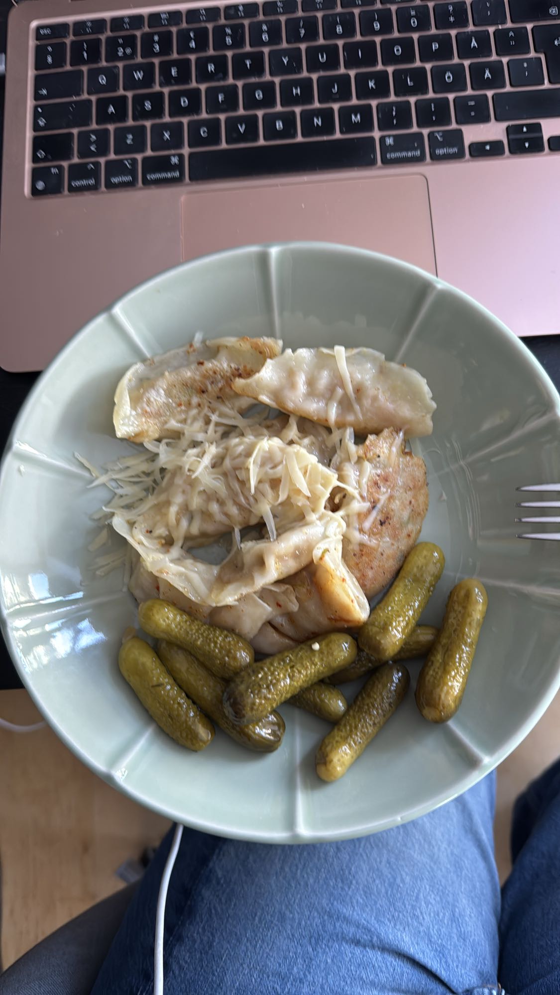 Dumplings with pickles