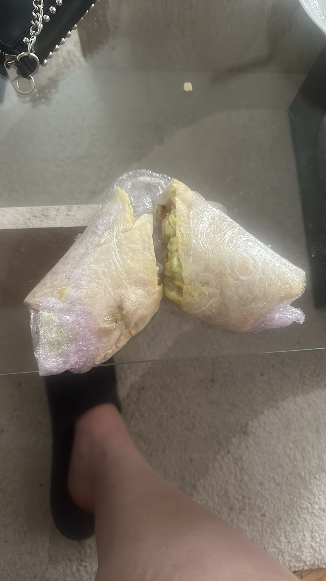 wrap au poulet et légumes