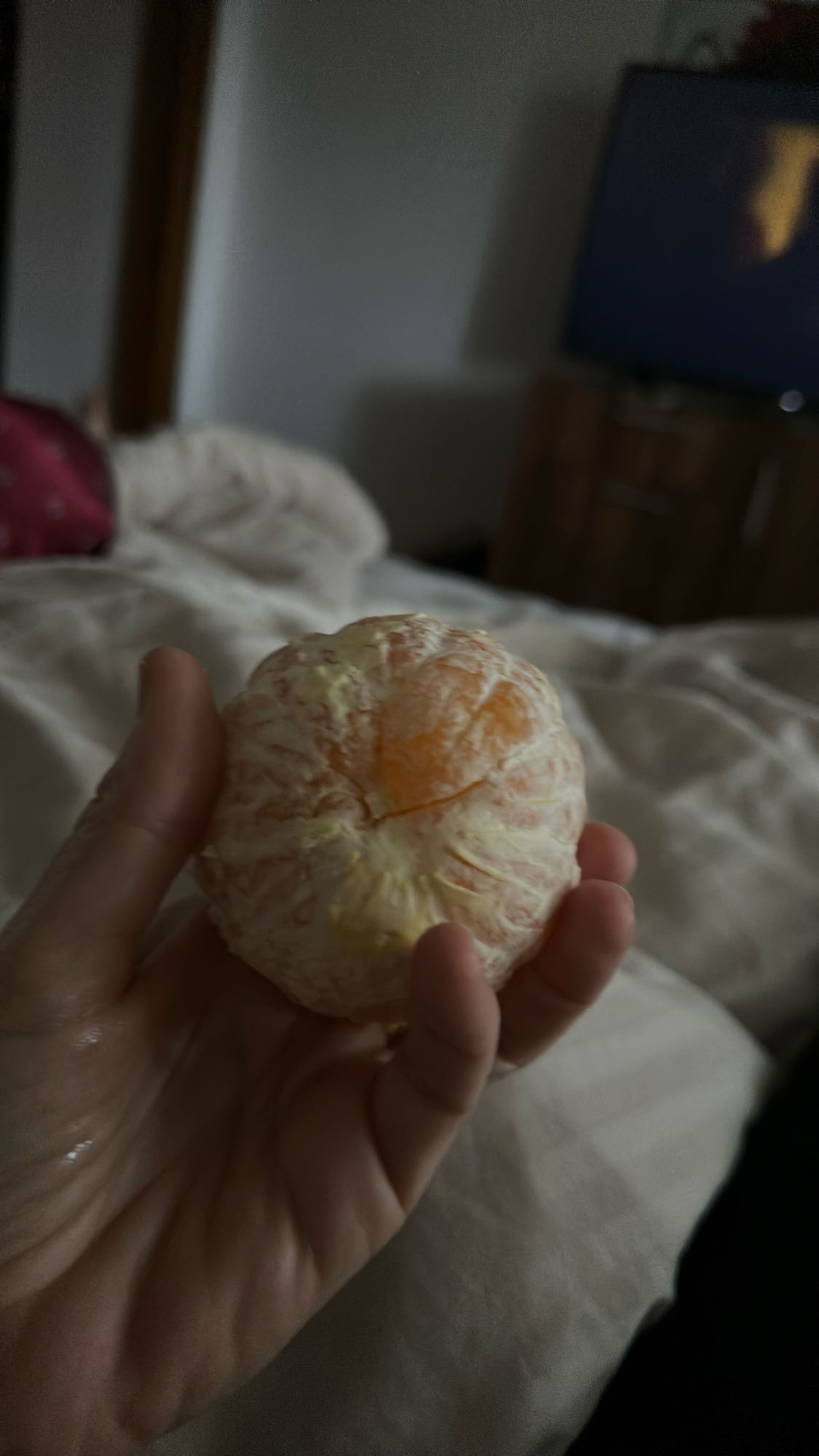 peeled mandarin