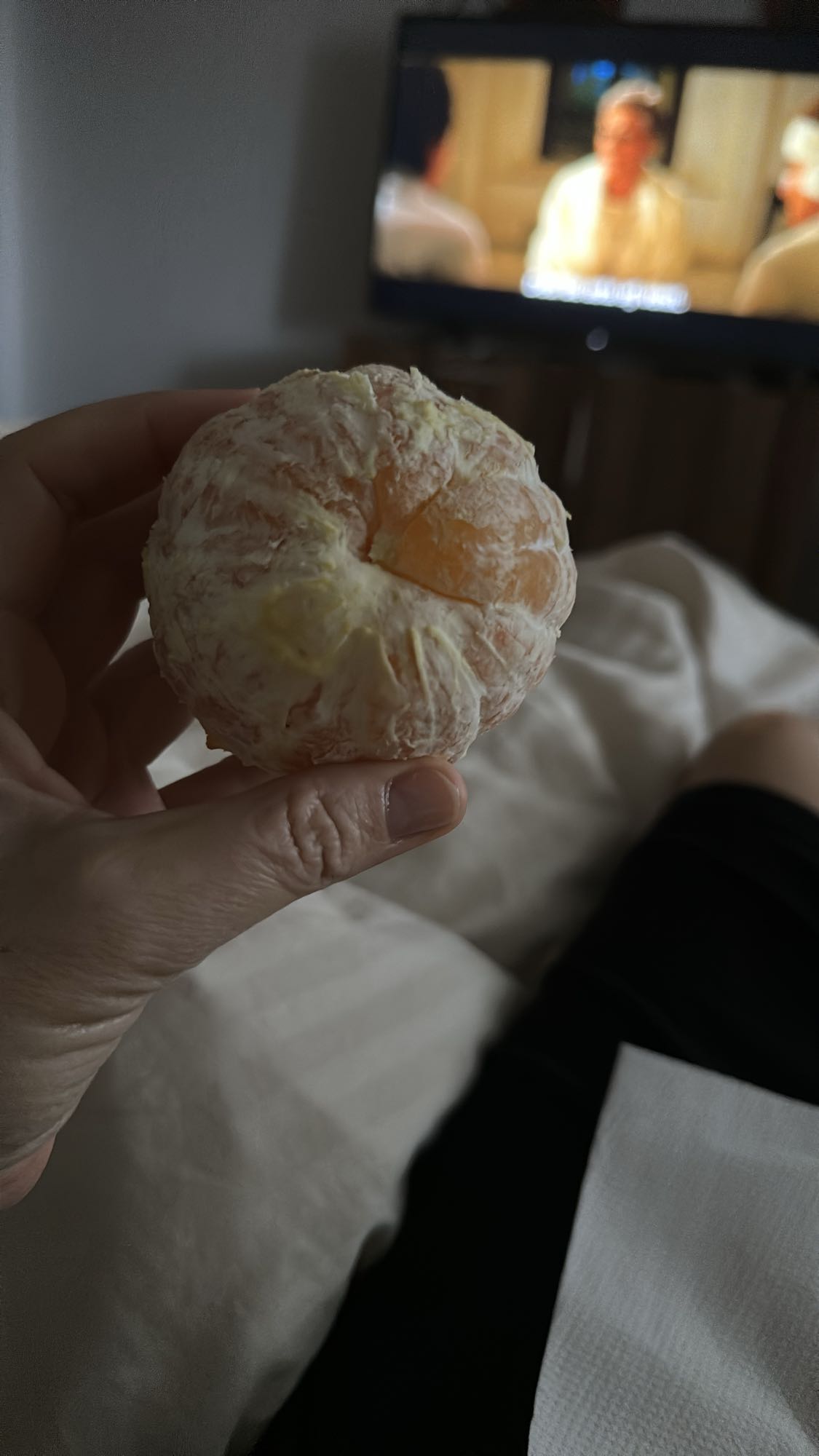 Peeled orange snack