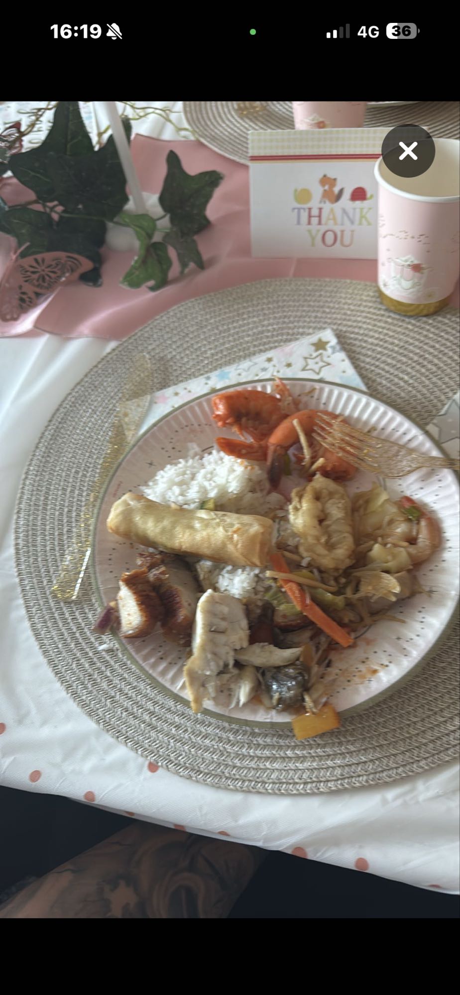 Blandad asiatisk tallrik