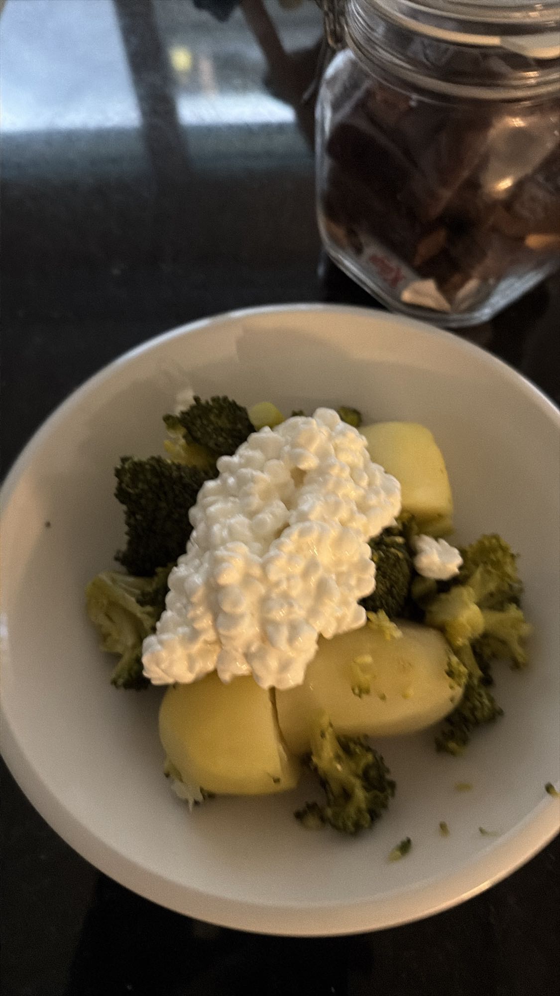 Broccoli Kartoffel Hüttenkäse