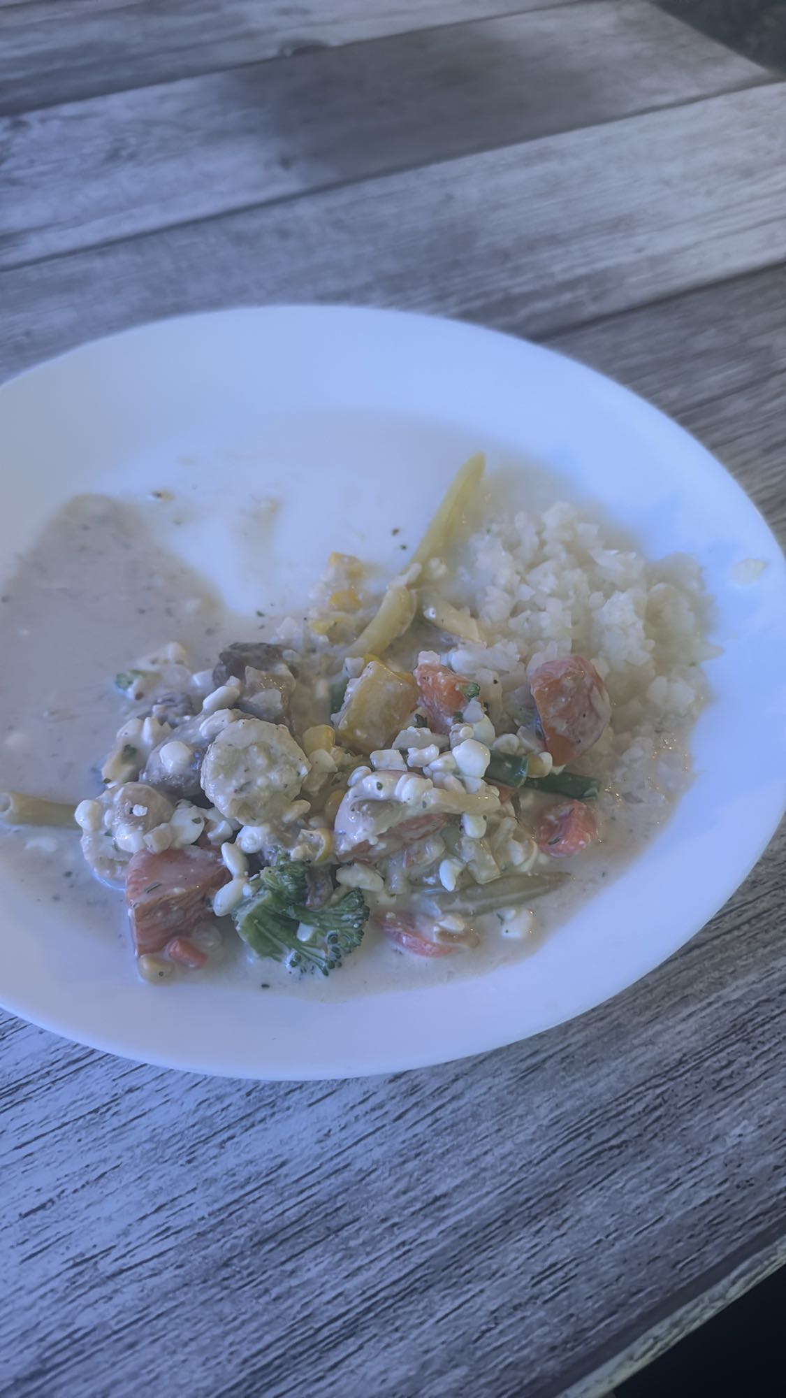 Grönsaksgryta med ris