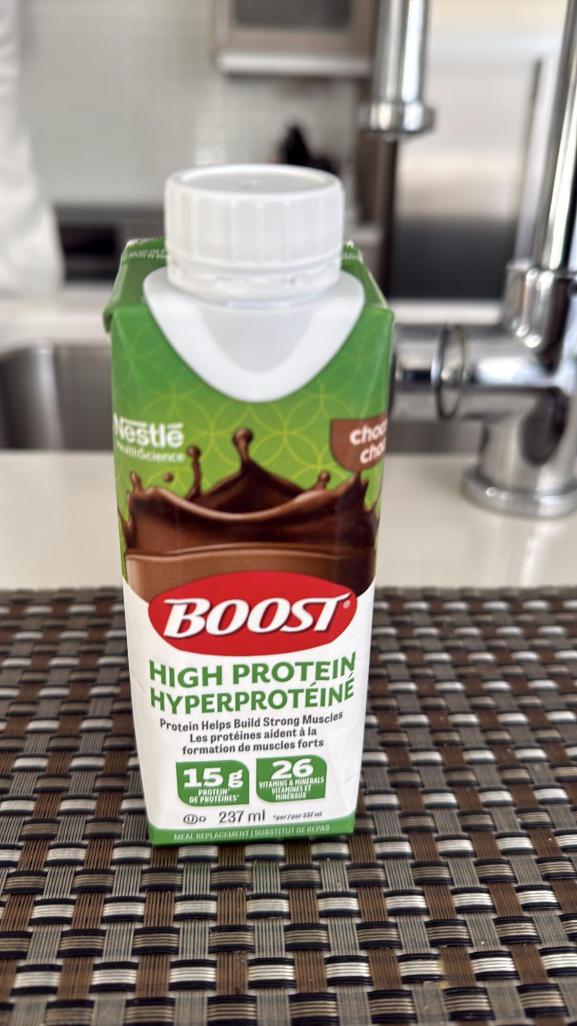 Boisson protéinée chocolat