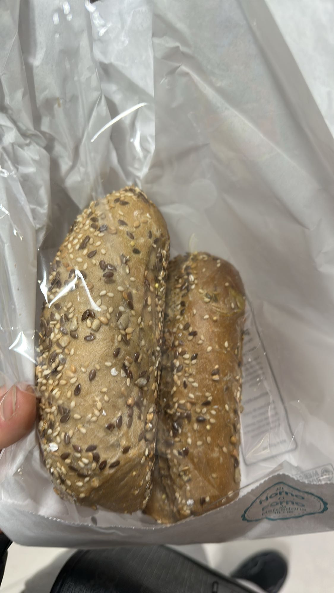 pan integral con semillas