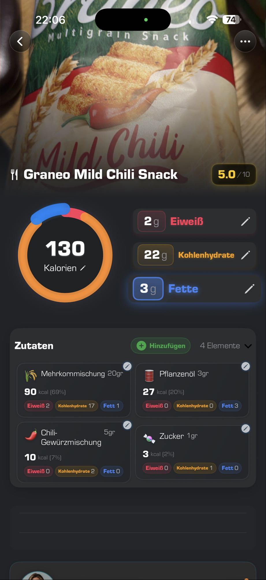 Graneo Mild Chili Snack