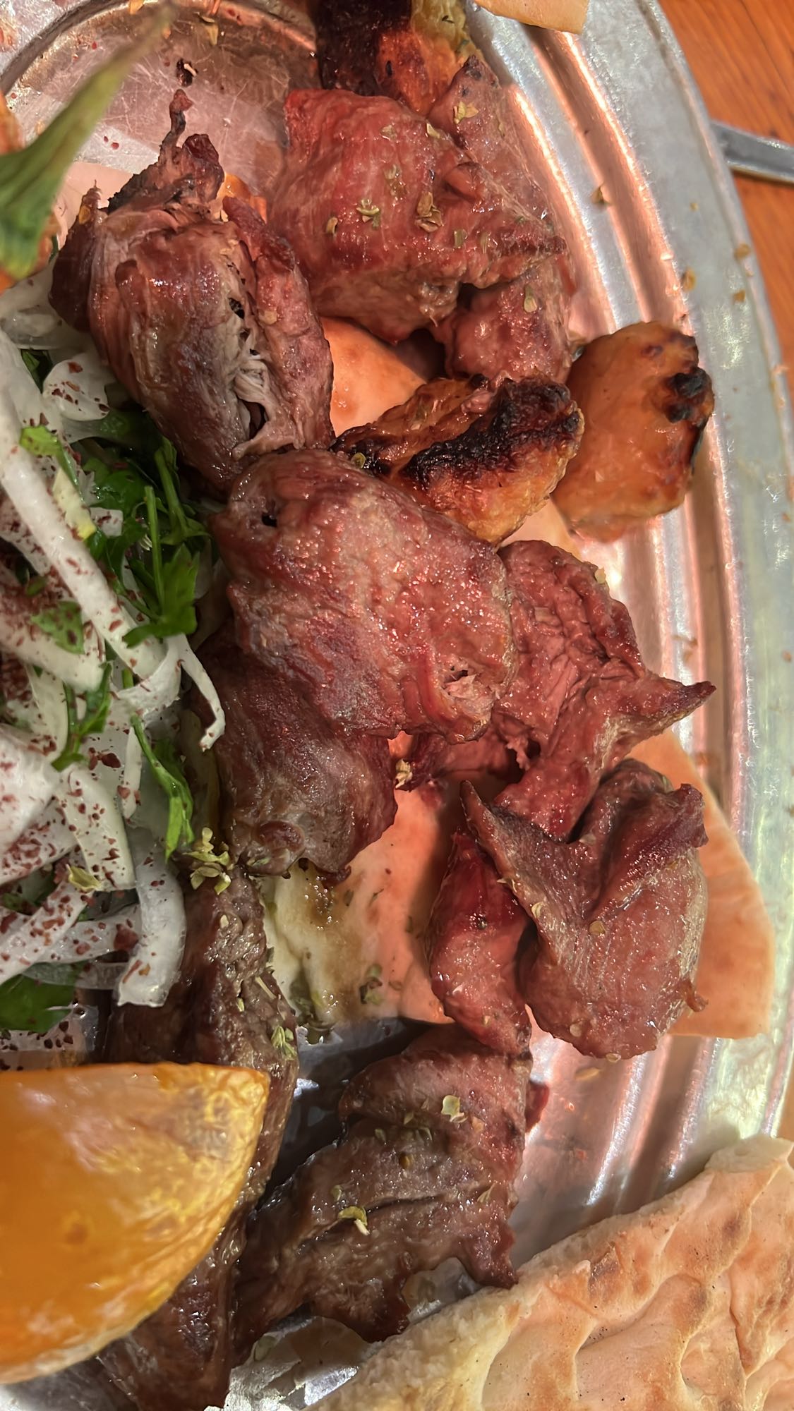 Grilled Lamb Kebab Plate