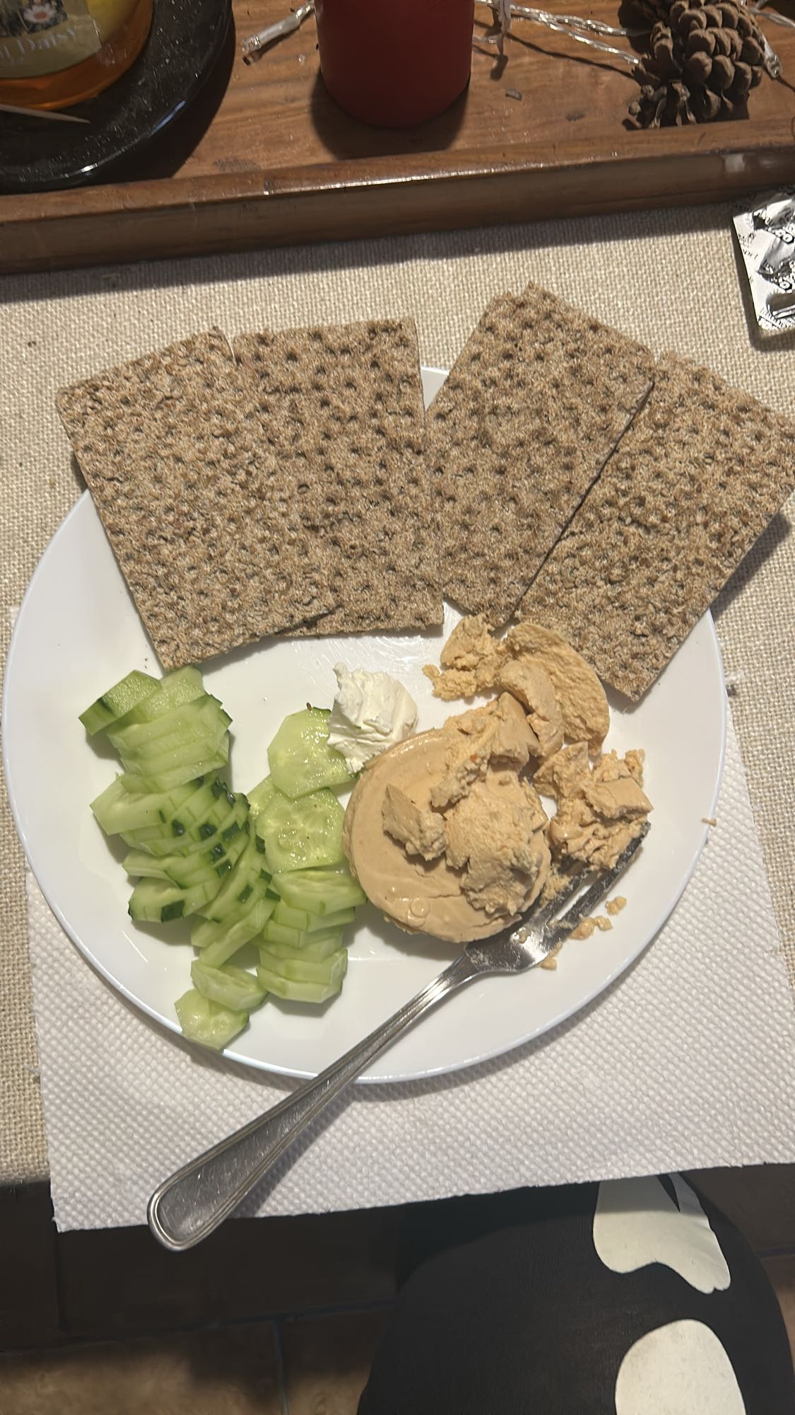 Gustare crocanta cu pateu vegetal