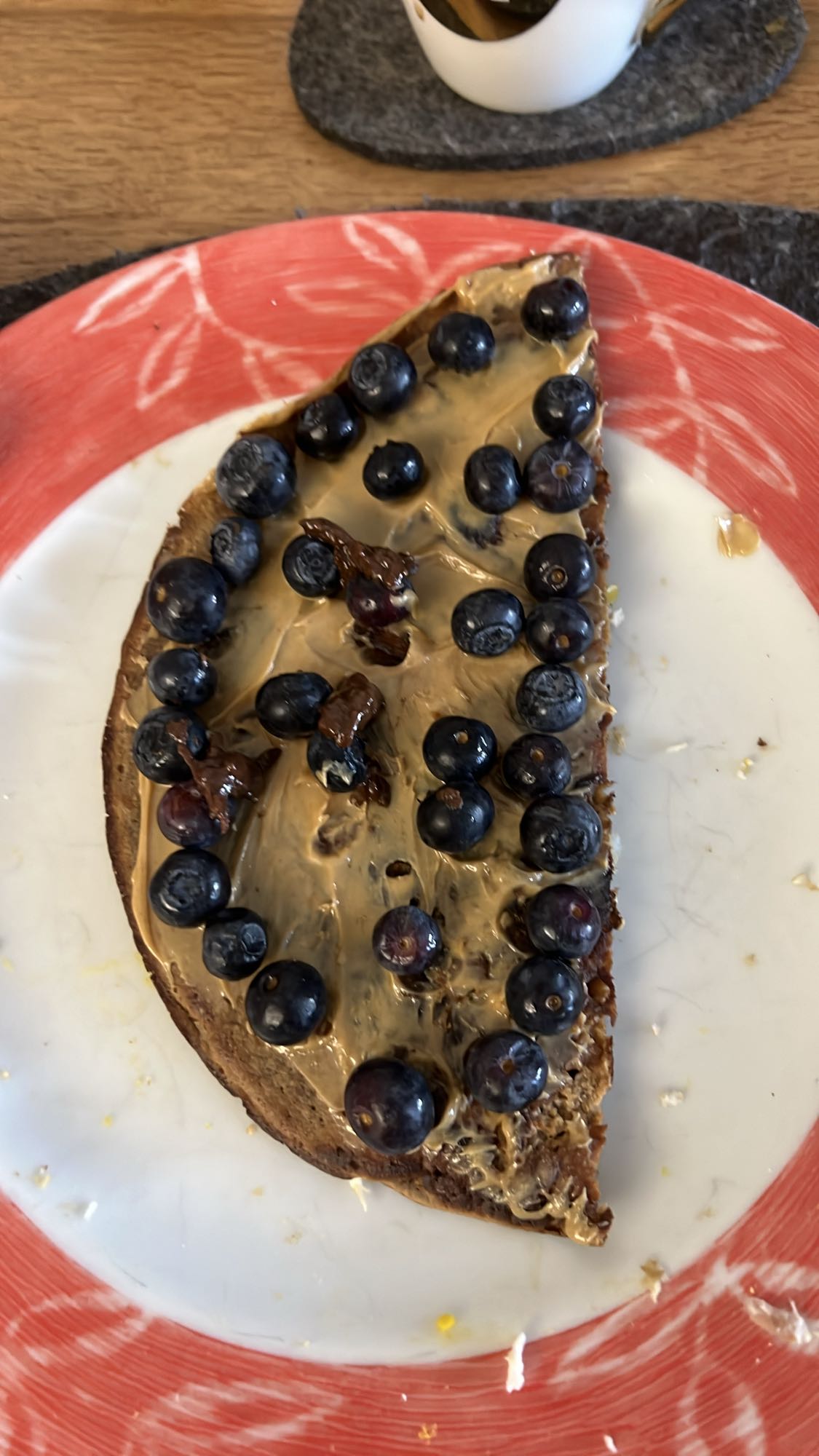 Peanut Butter Blueberry Toast