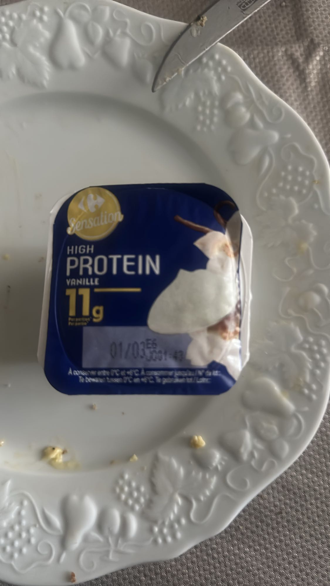 Yaourt protéiné vanille