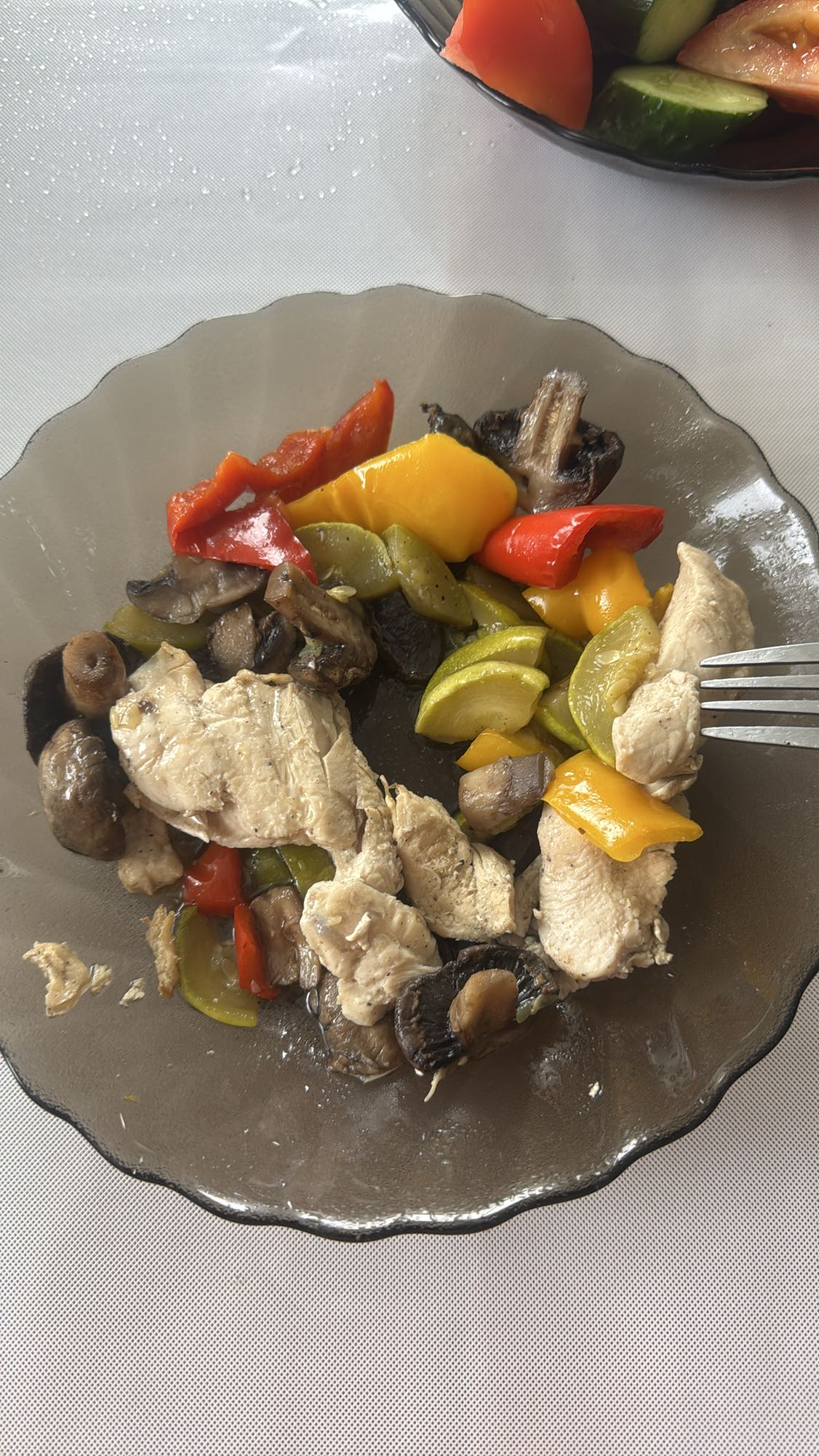 Курица с овощами