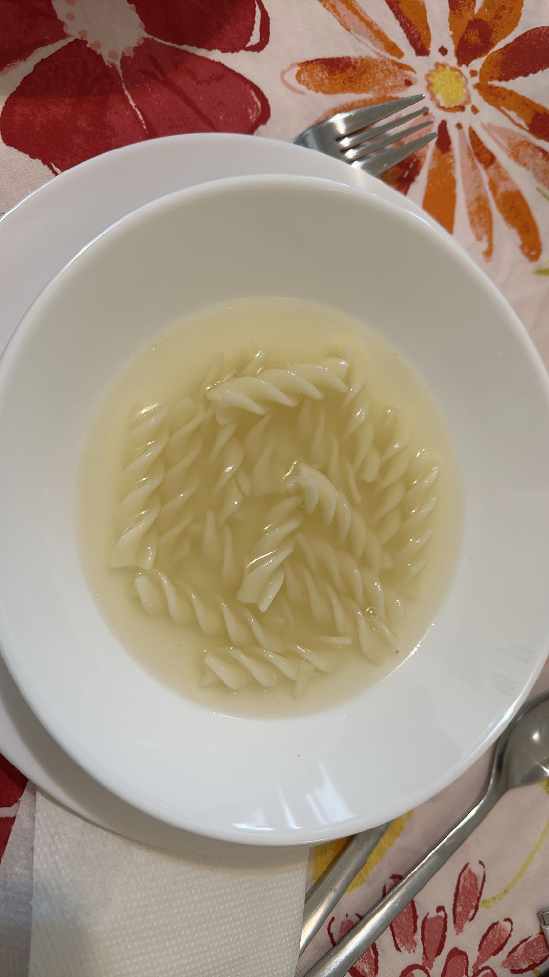 Pasta in broth