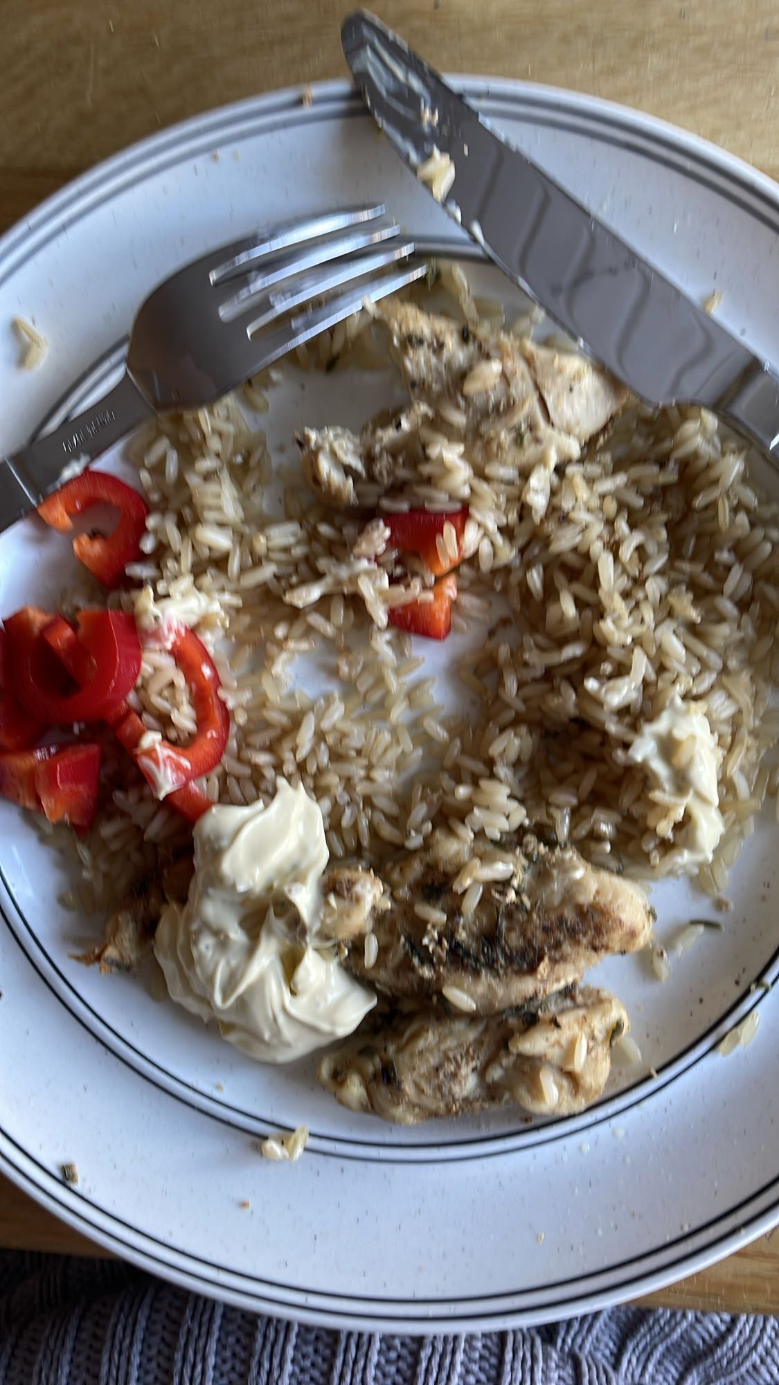 Kyckling med ris och paprika