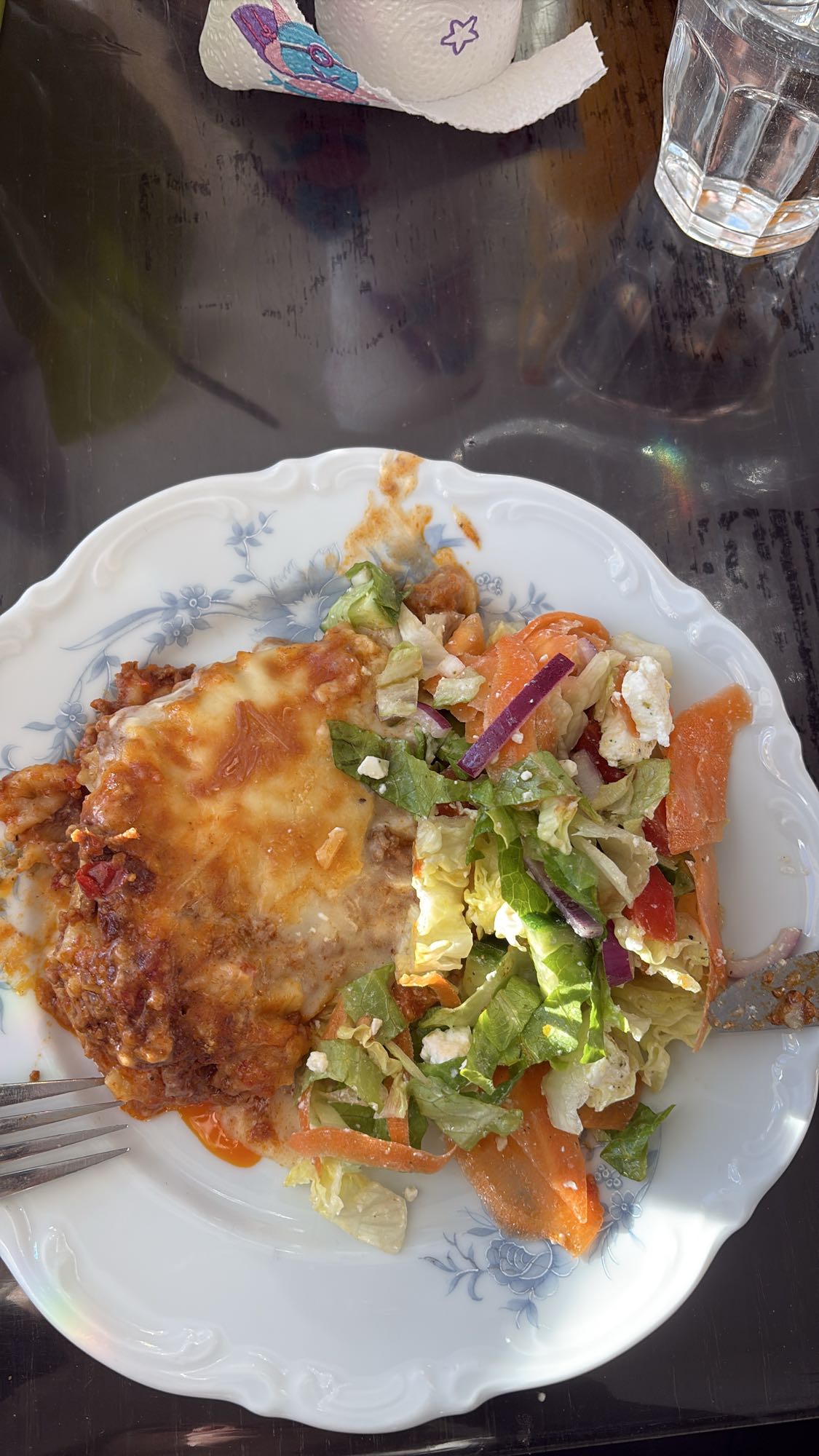 Lasagne med sallad