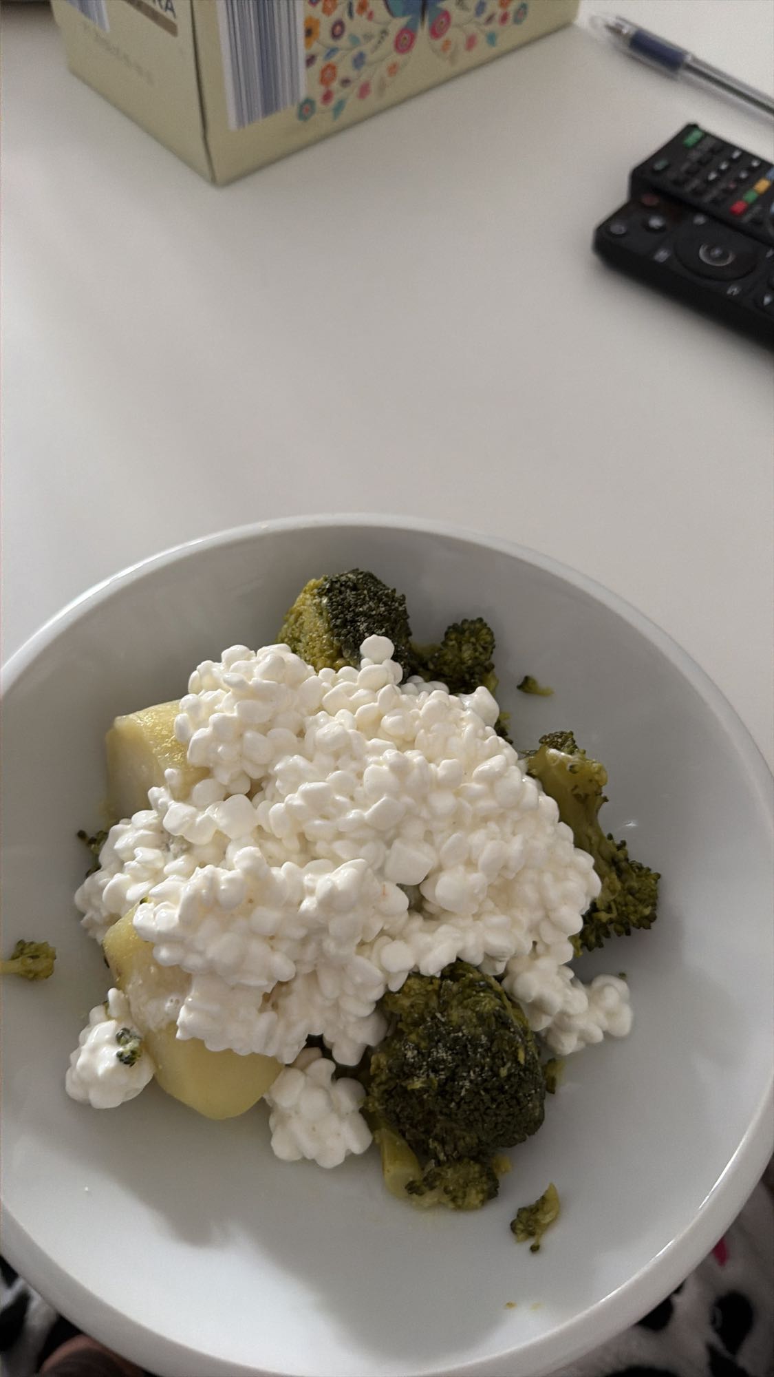 Broccoli Kartoffel Hüttenkäse