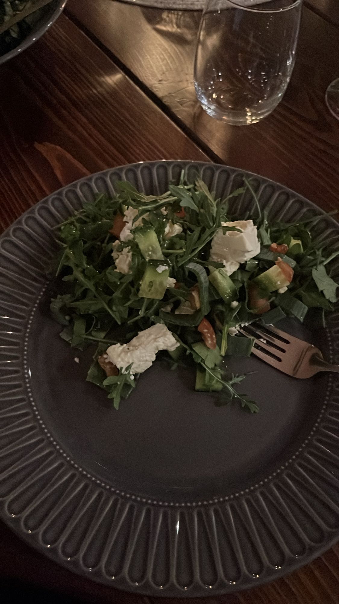 Ruccolasallad med fetaost