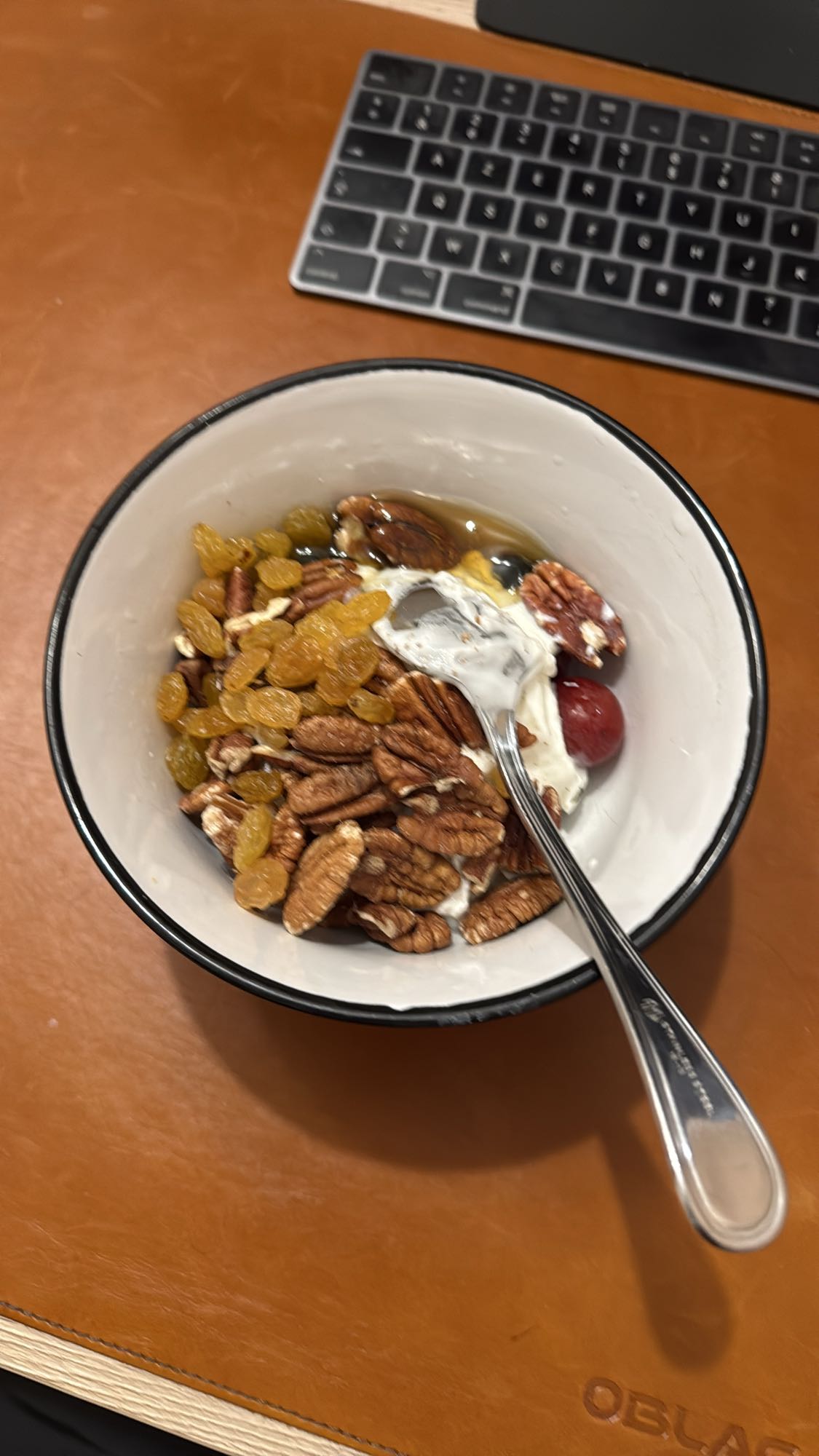 Greek Yogurt Nut Fruit Bowl