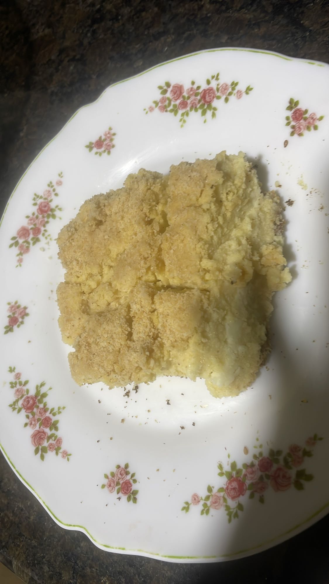 crumb cake slice