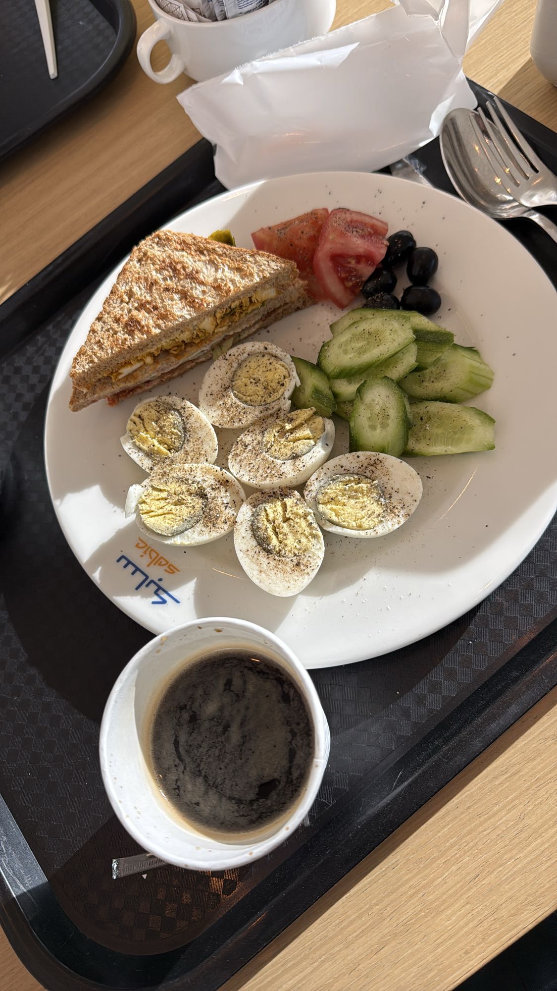 Egg Sandwich Breakfast Plate