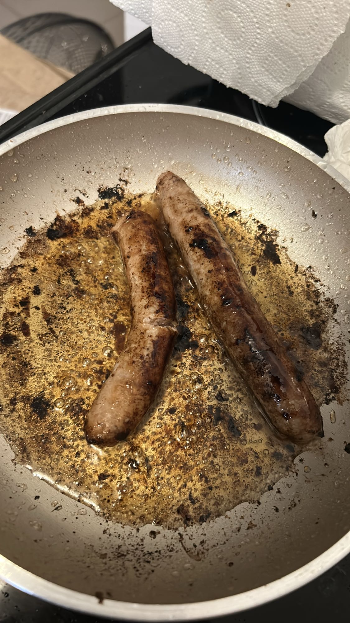 Saucisses poêlées