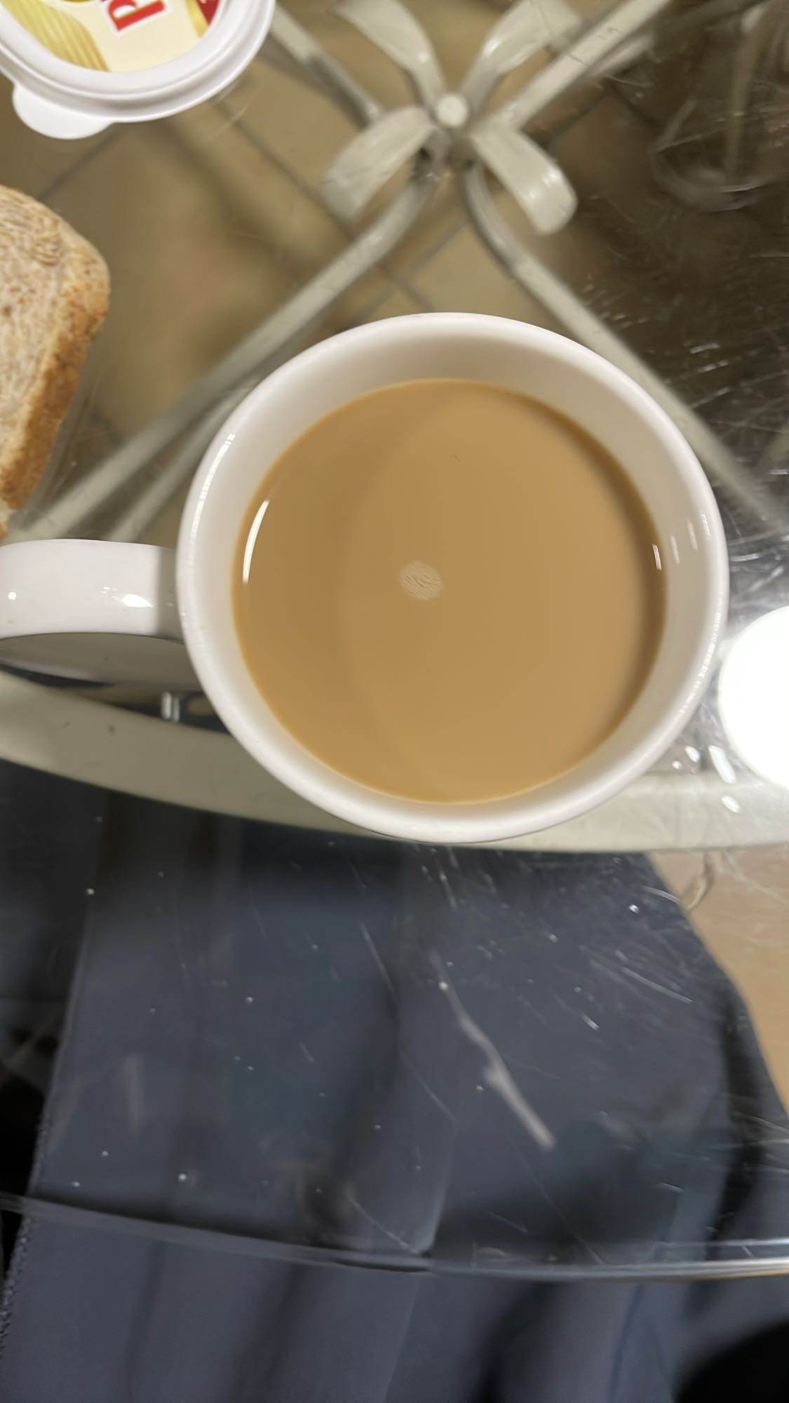 Petit-déjeuner café tartine