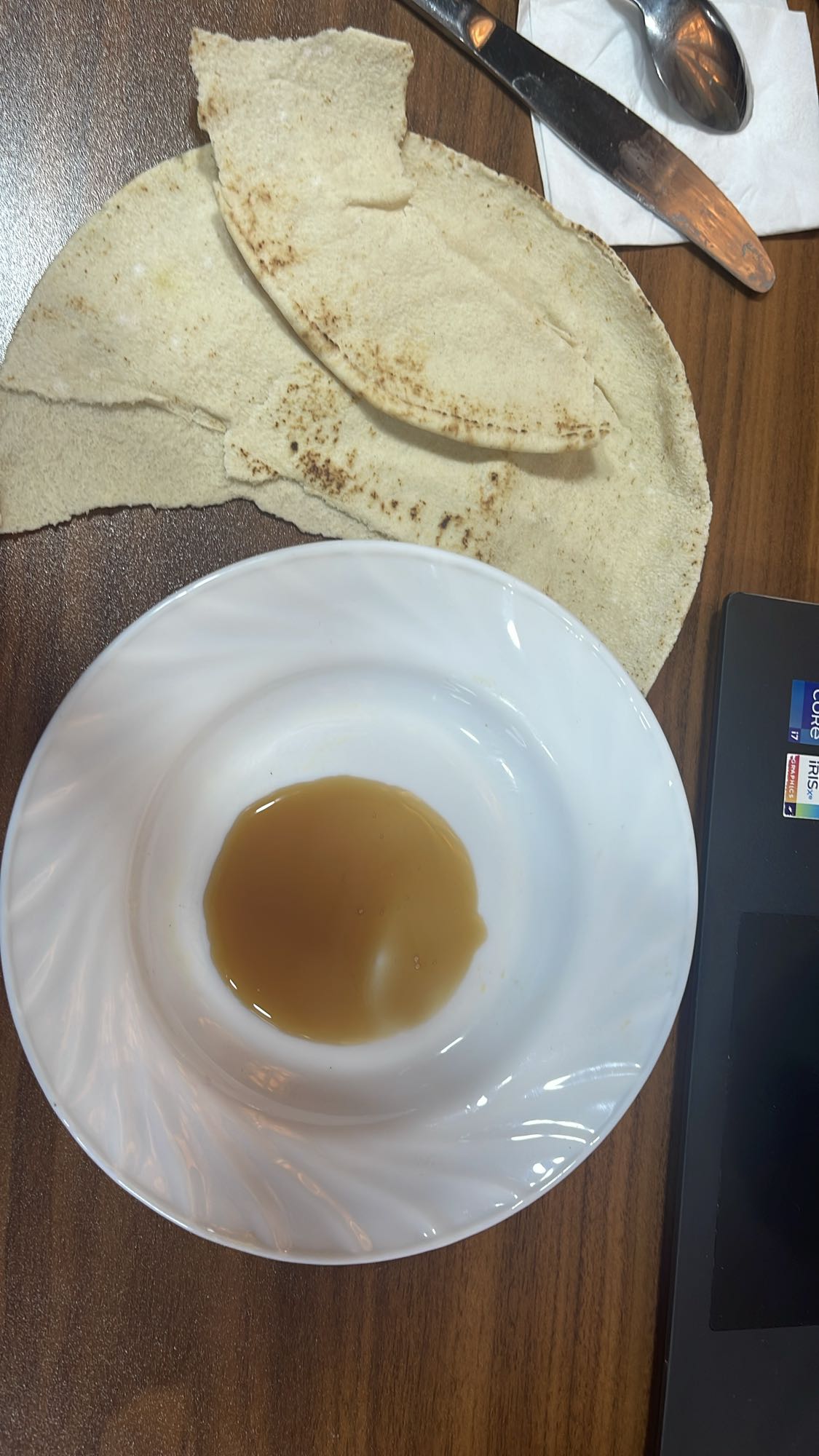 Flatbread with sauce